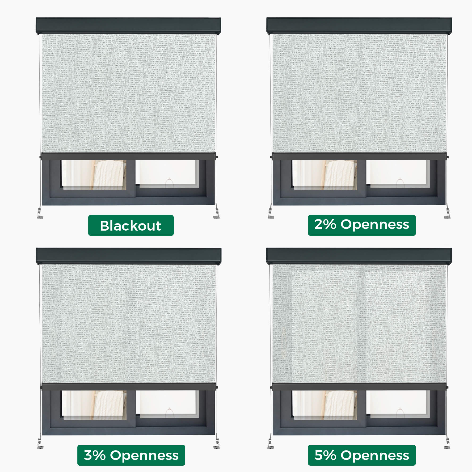 Allesin Motorized Outdoor Roller Shades