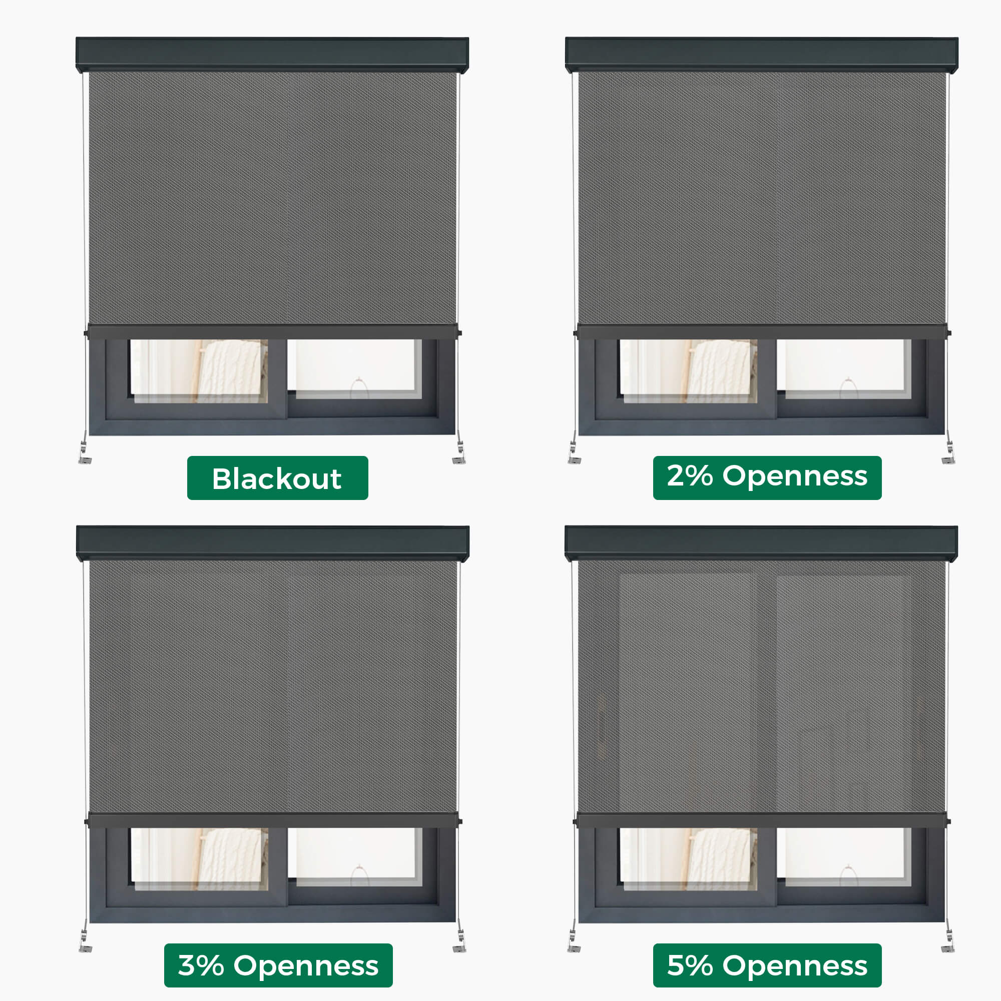 Allesin Motorized Outdoor Roller Shades