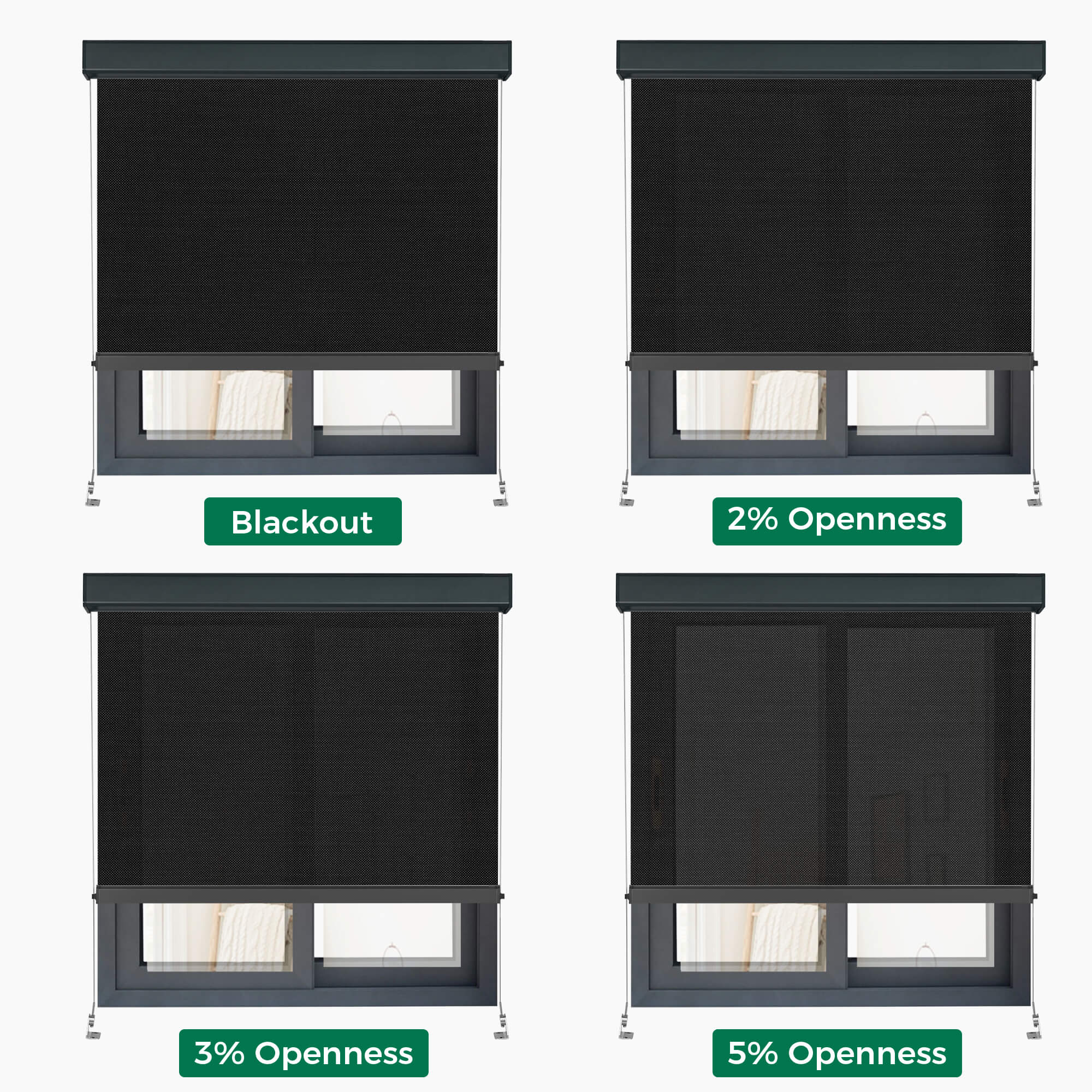 Allesin Motorized Outdoor Roller Shades