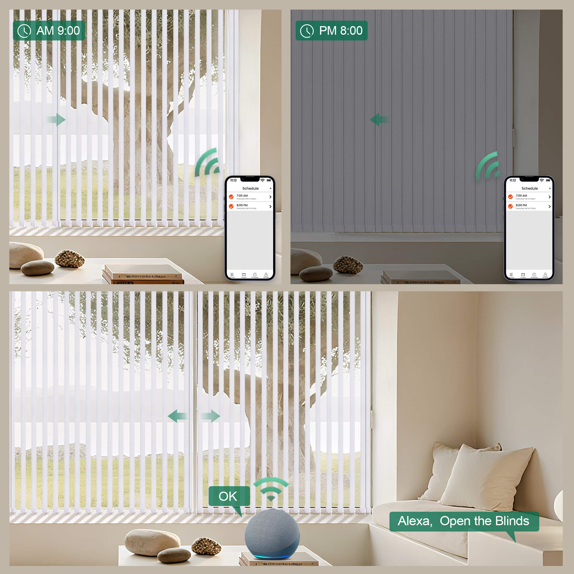 Allesin Motorized Vertical Blinds