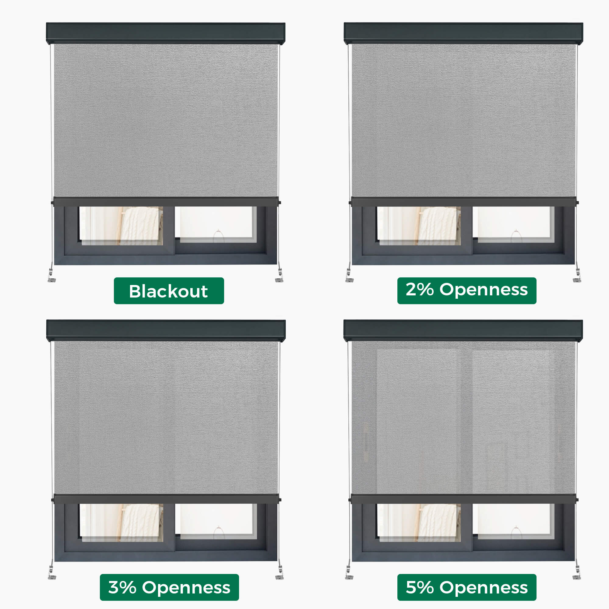 Allesin Motorized Outdoor Roller Shades