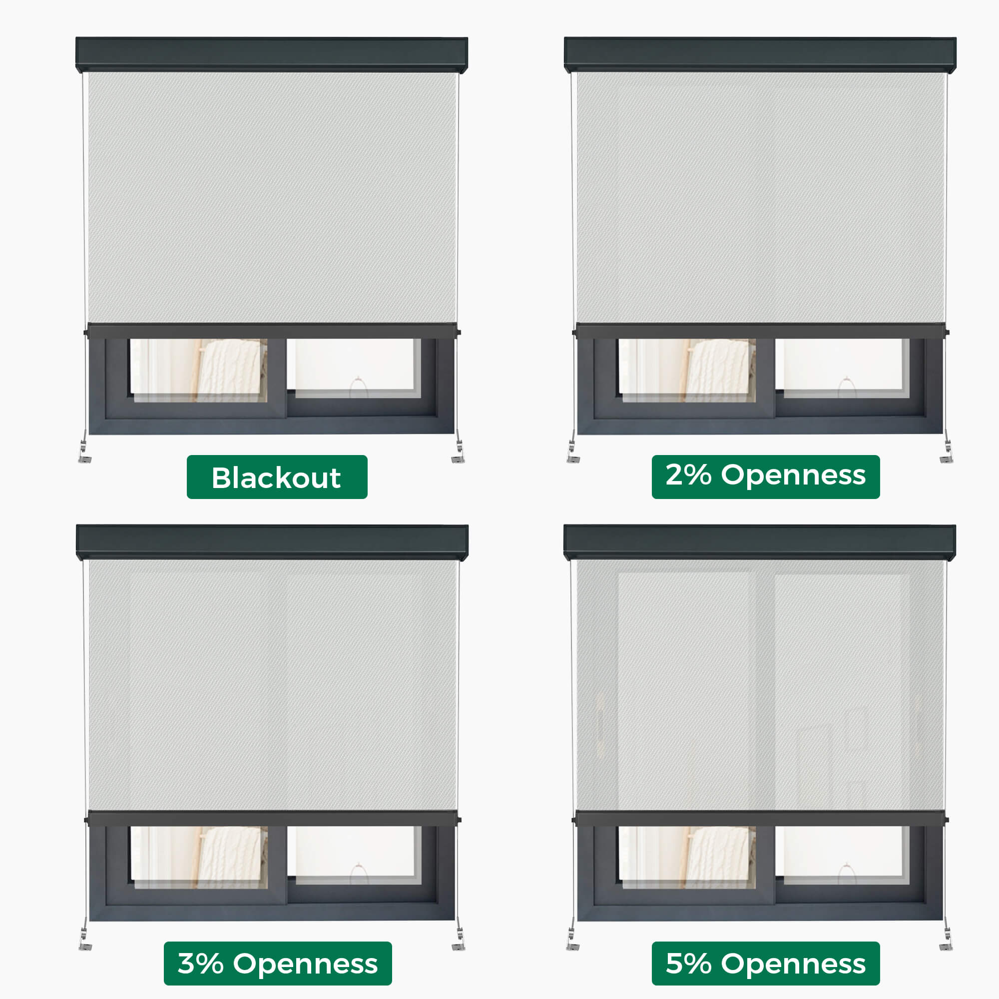 Allesin Motorized Outdoor Roller Shades