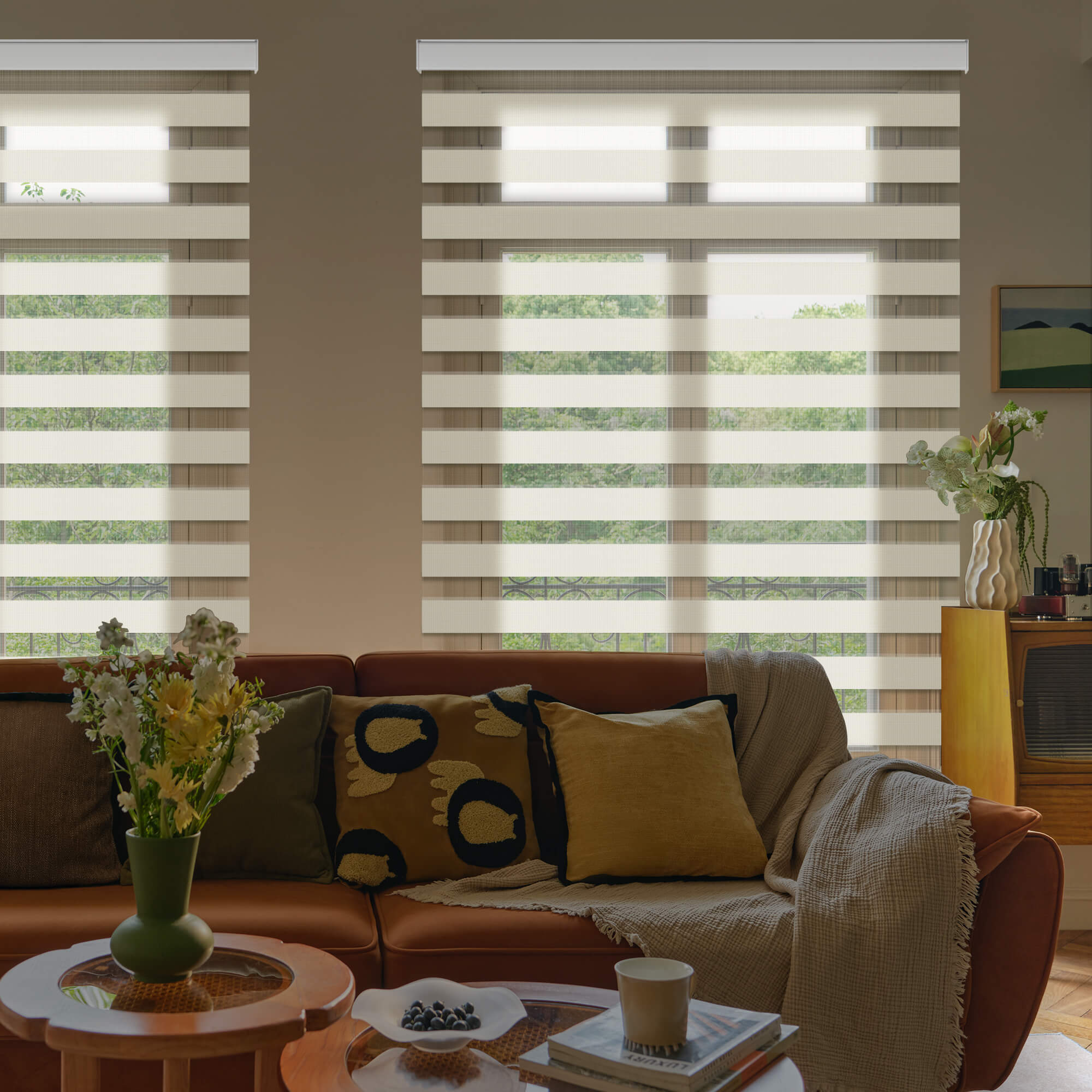 Allesin Motorized Zebra Shades