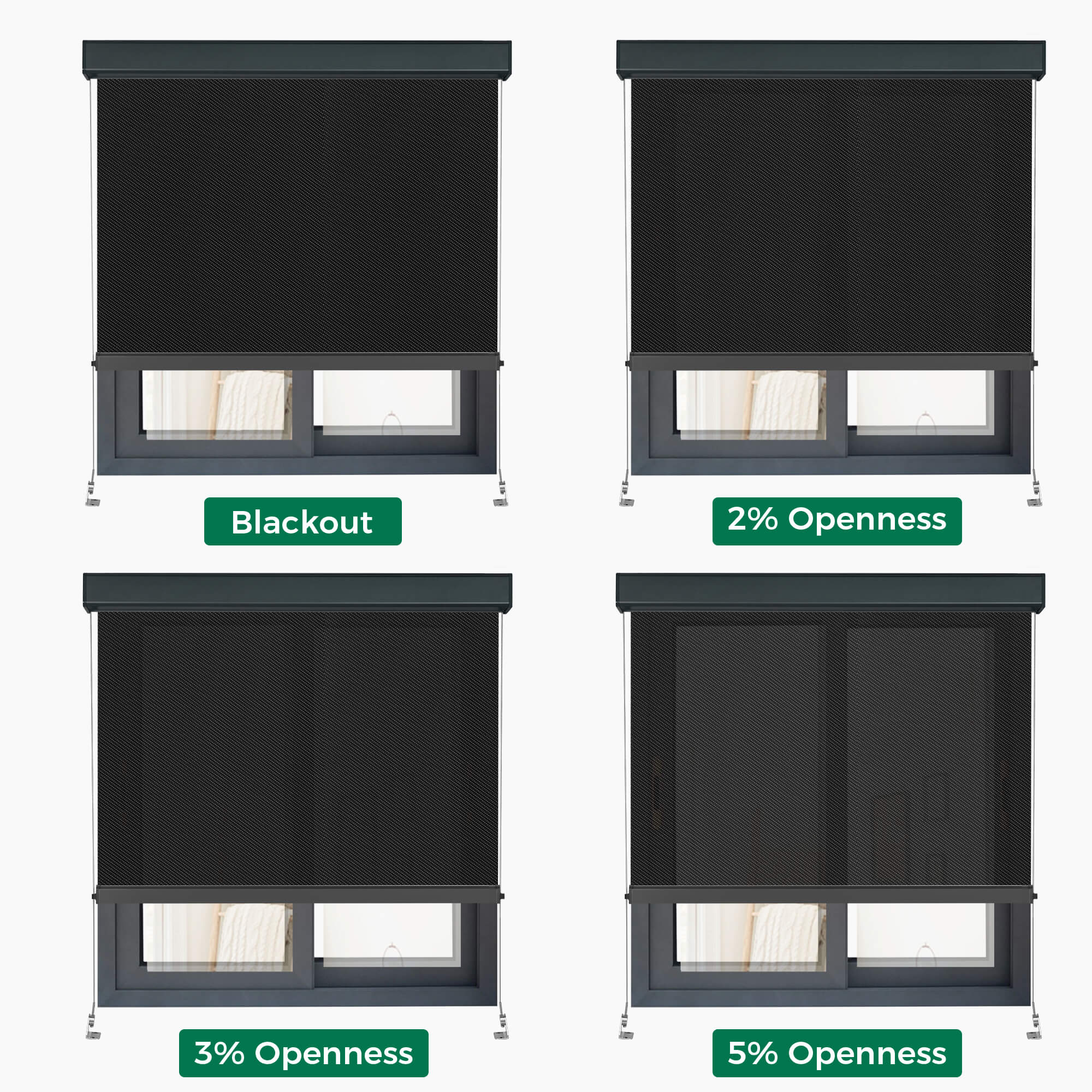 Allesin Motorized Outdoor Roller Shades