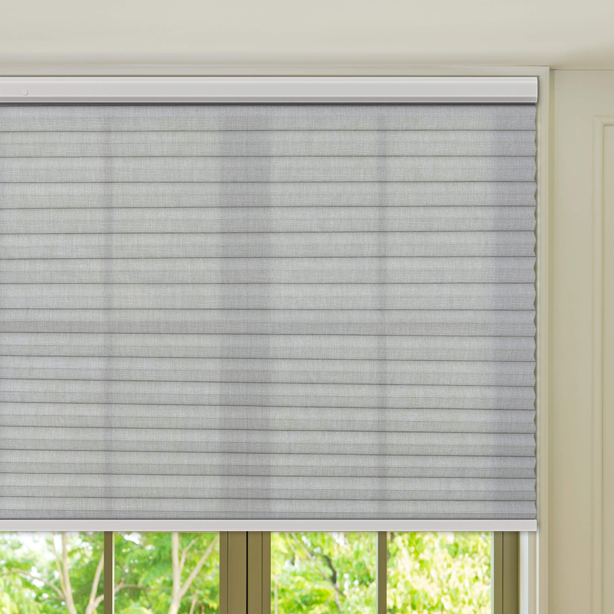 Allesin Prestige Motorized Light Filtering Honeycomb Shades