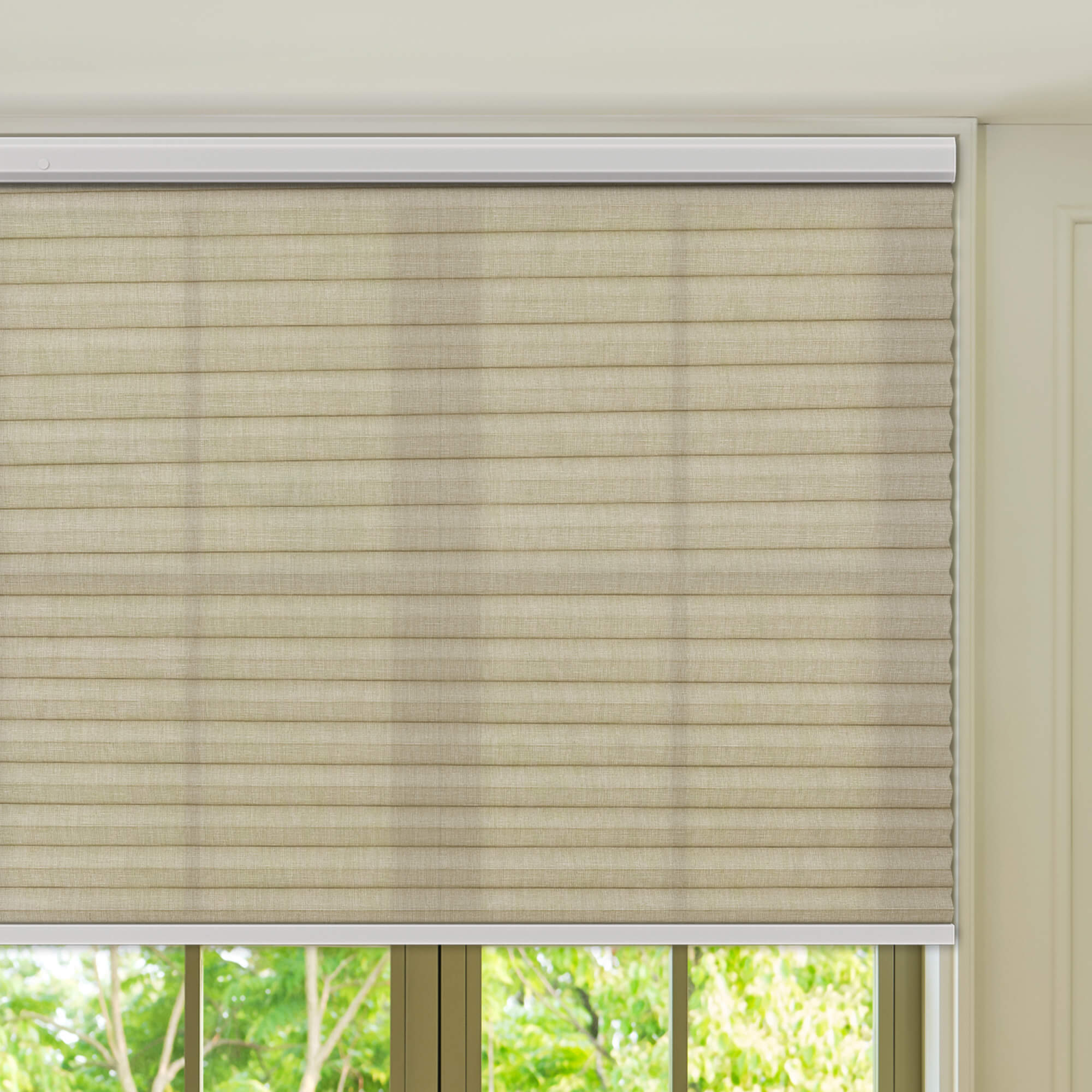 Allesin Prestige Motorized Light Filtering Honeycomb Shades