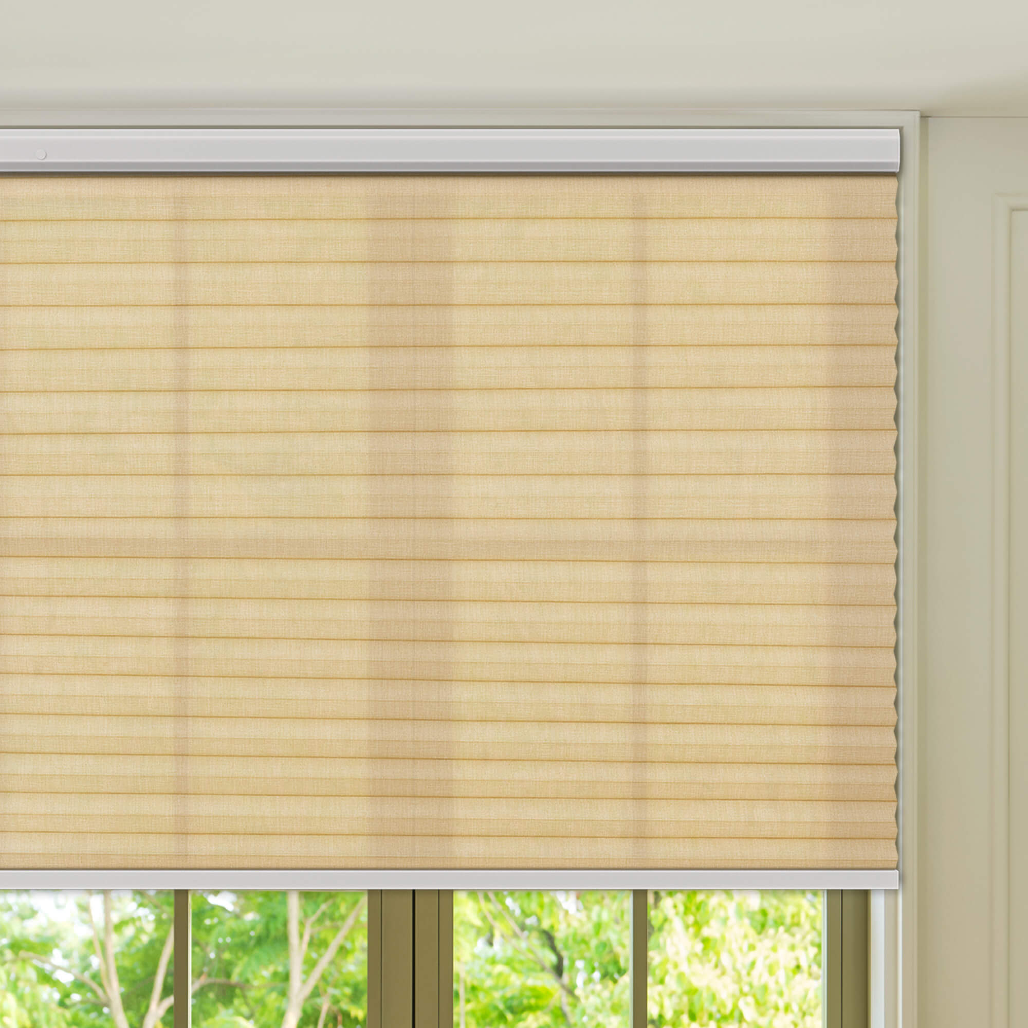 Allesin Prestige Motorized Light Filtering Honeycomb Shades