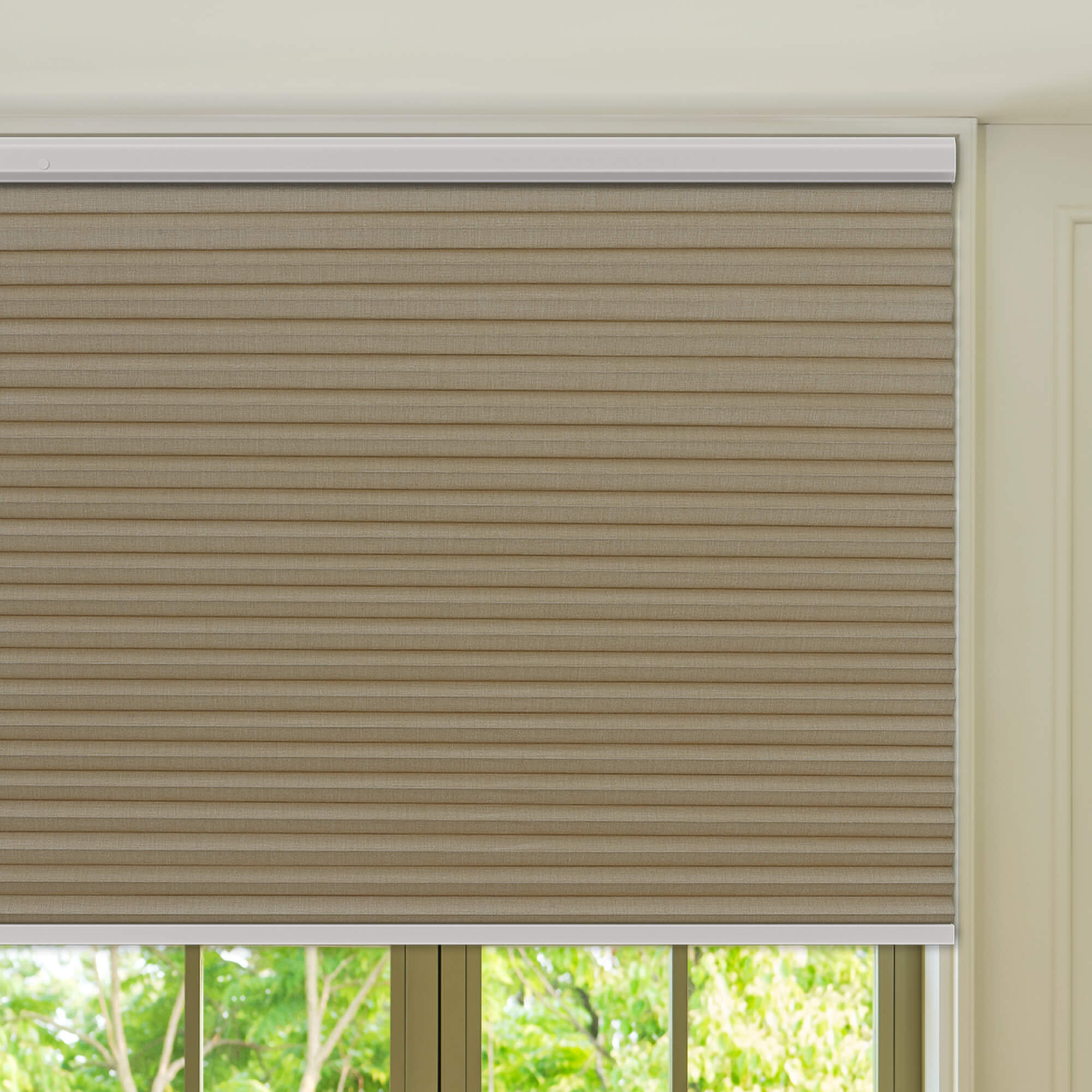 Allesin Prestige Motorized Blackout Honeycomb Shades