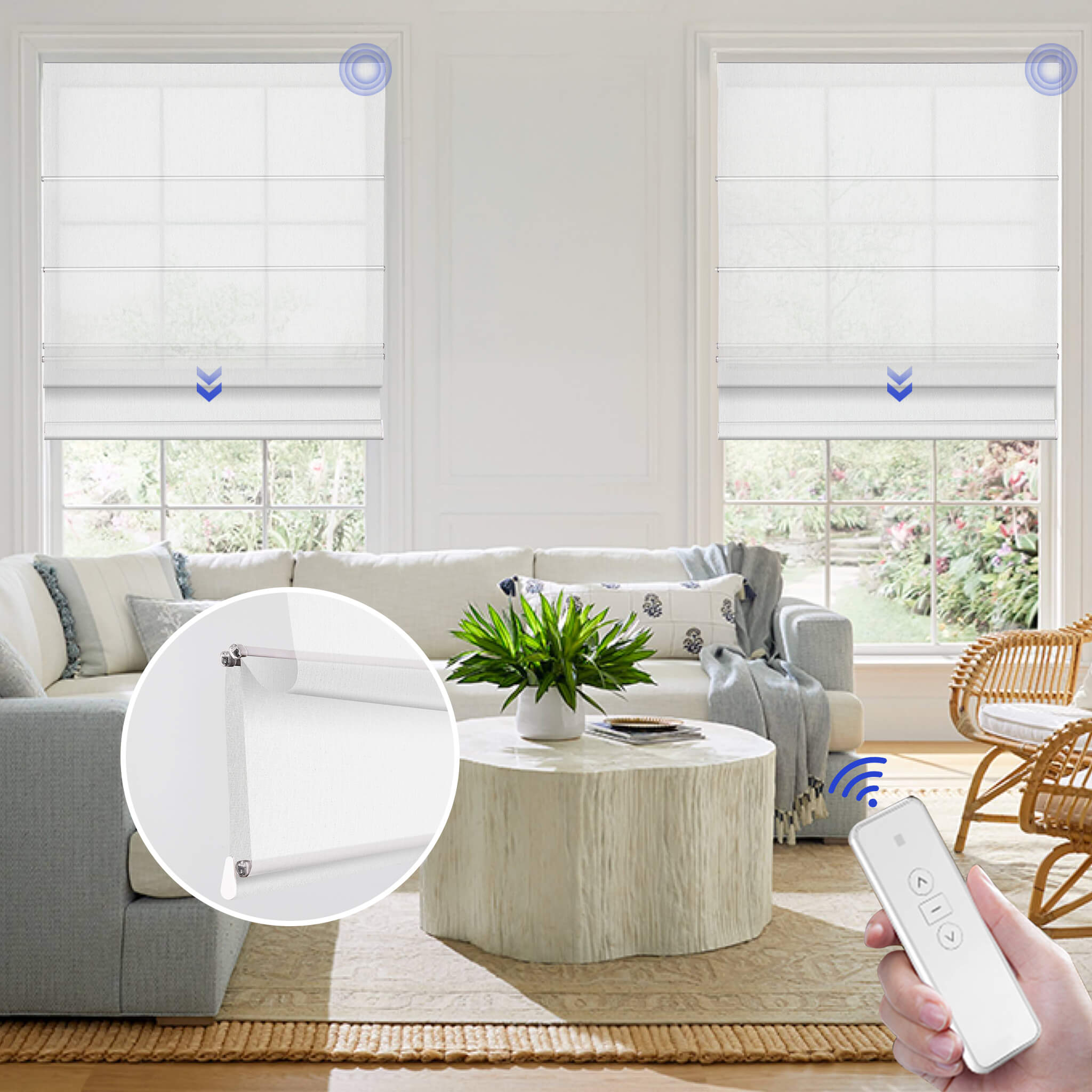 Allesin Roman Shades Light Filtering Essential