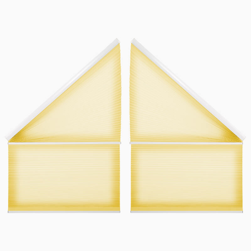 Allesin Angle Top Light Filtering Honeycomb Shades