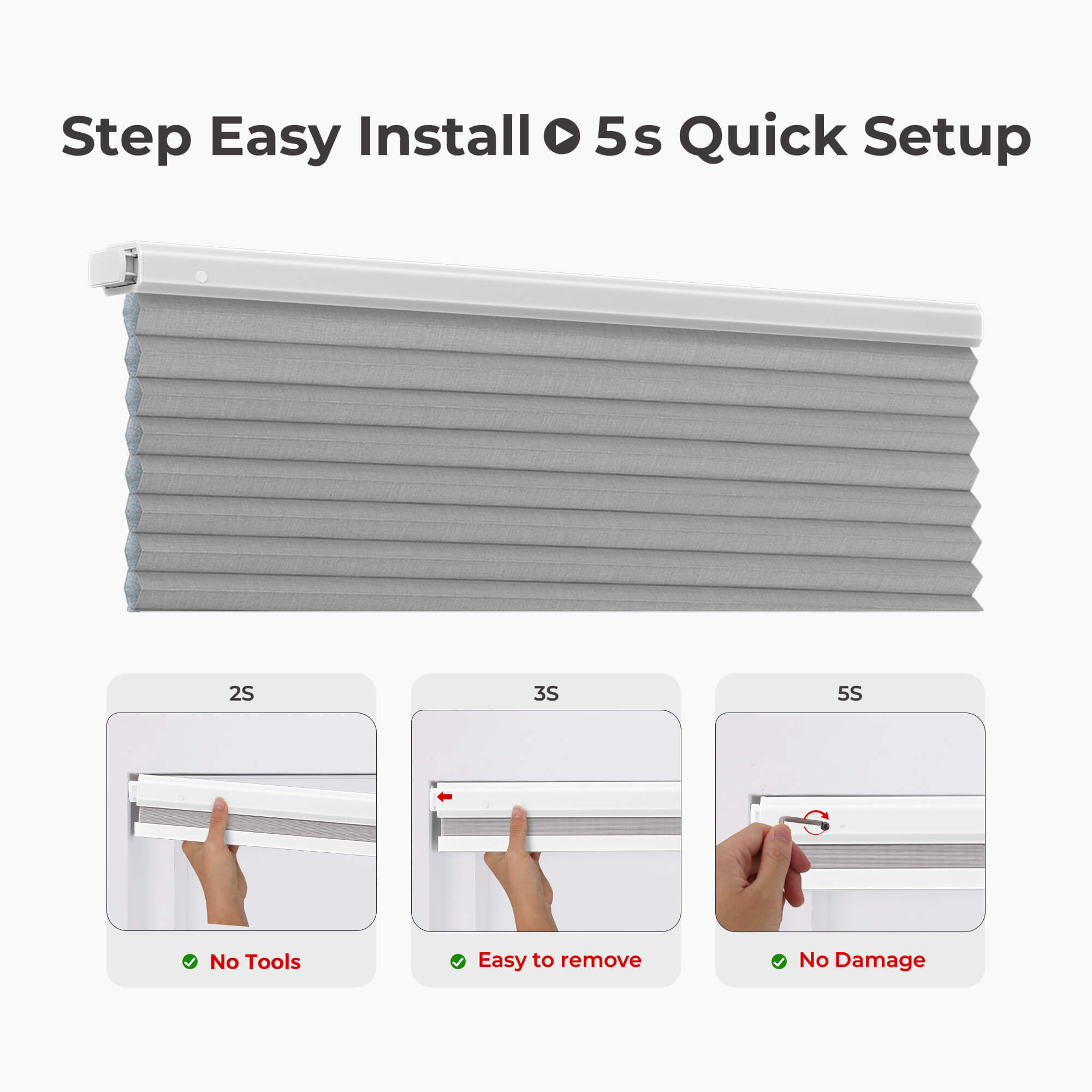 Allesin Prestige Motorized Blackout Honeycomb Shades