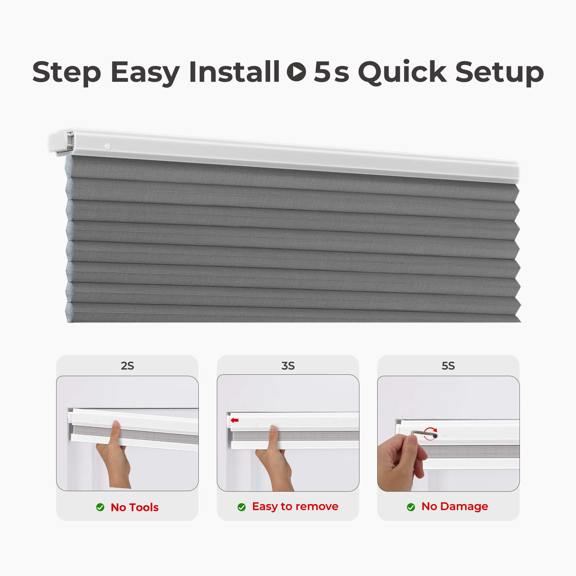 Allesin Prestige Motorized Blackout Honeycomb Shades