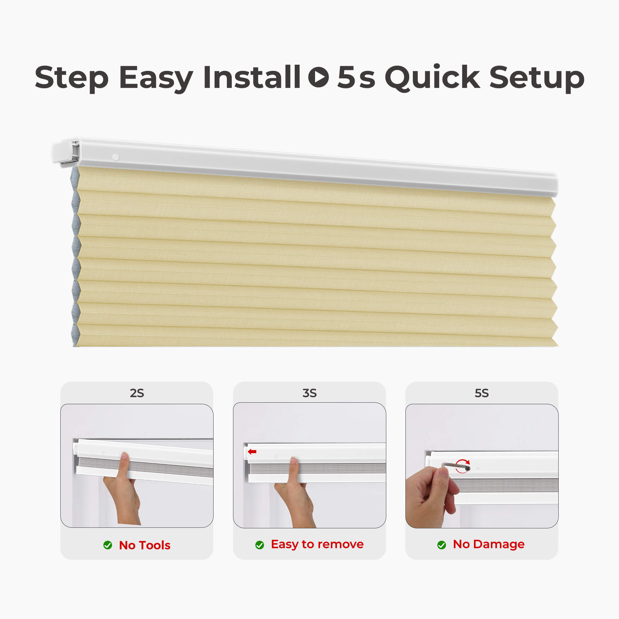 Allesin Prestige Motorized Blackout Honeycomb Shades