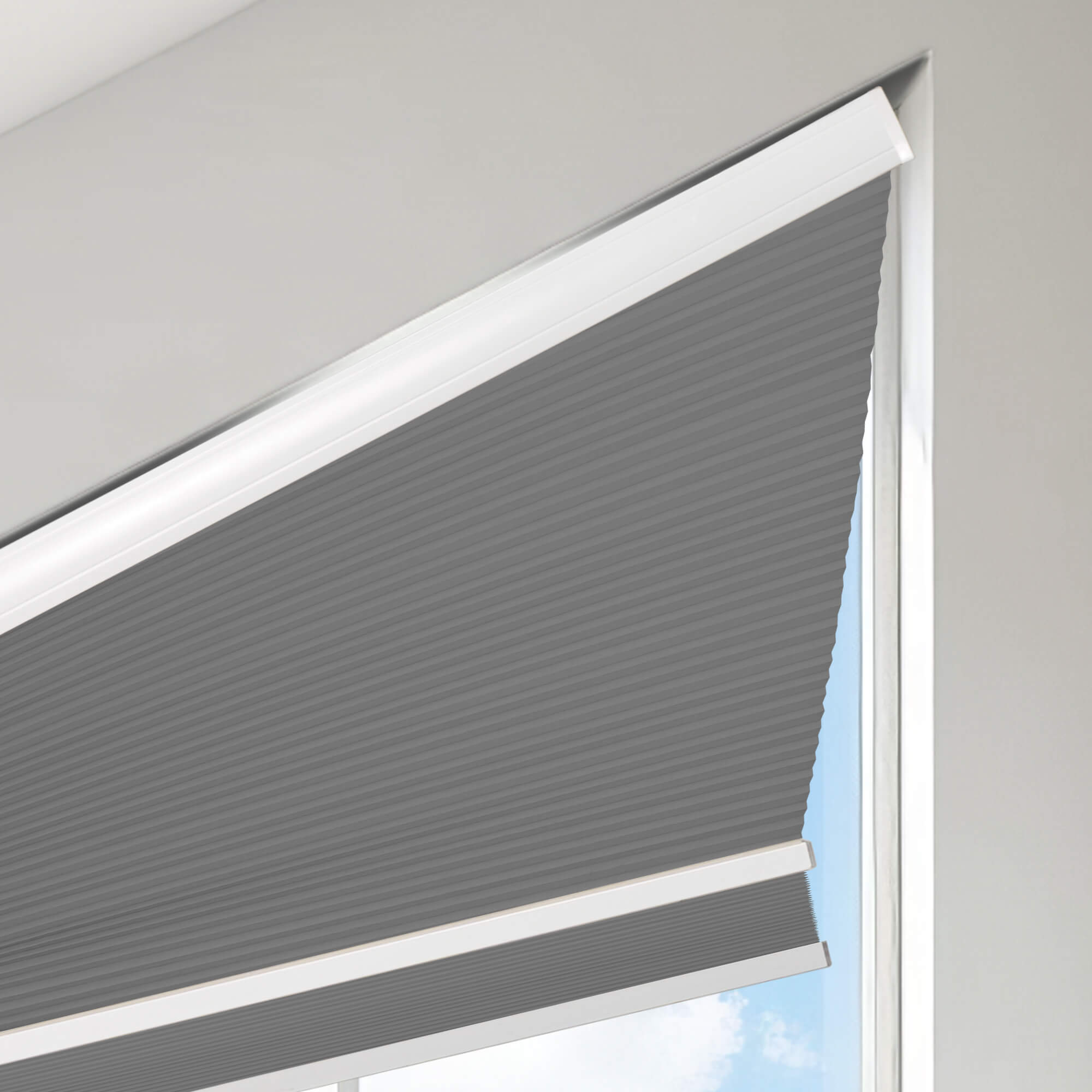 Allesin Angle Top Blackout Honeycomb Shades