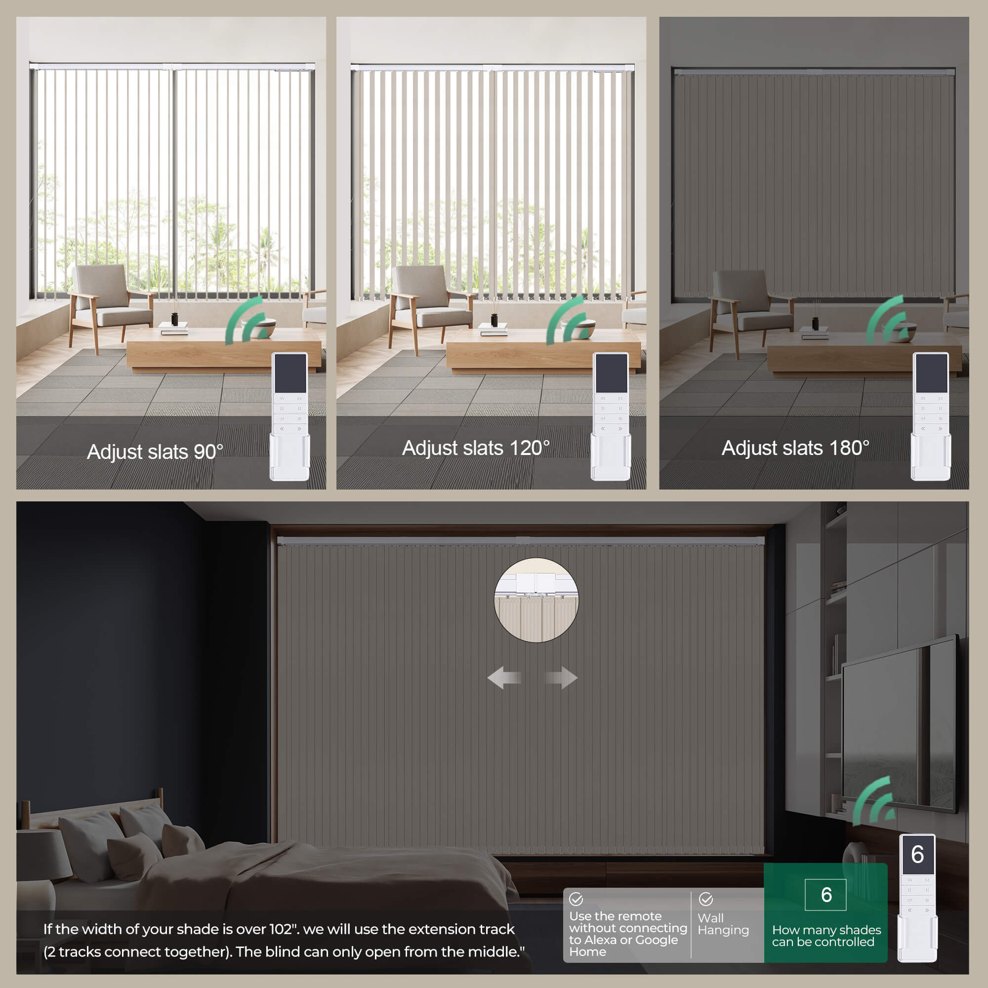 Allesin Motorized Vertical Blinds