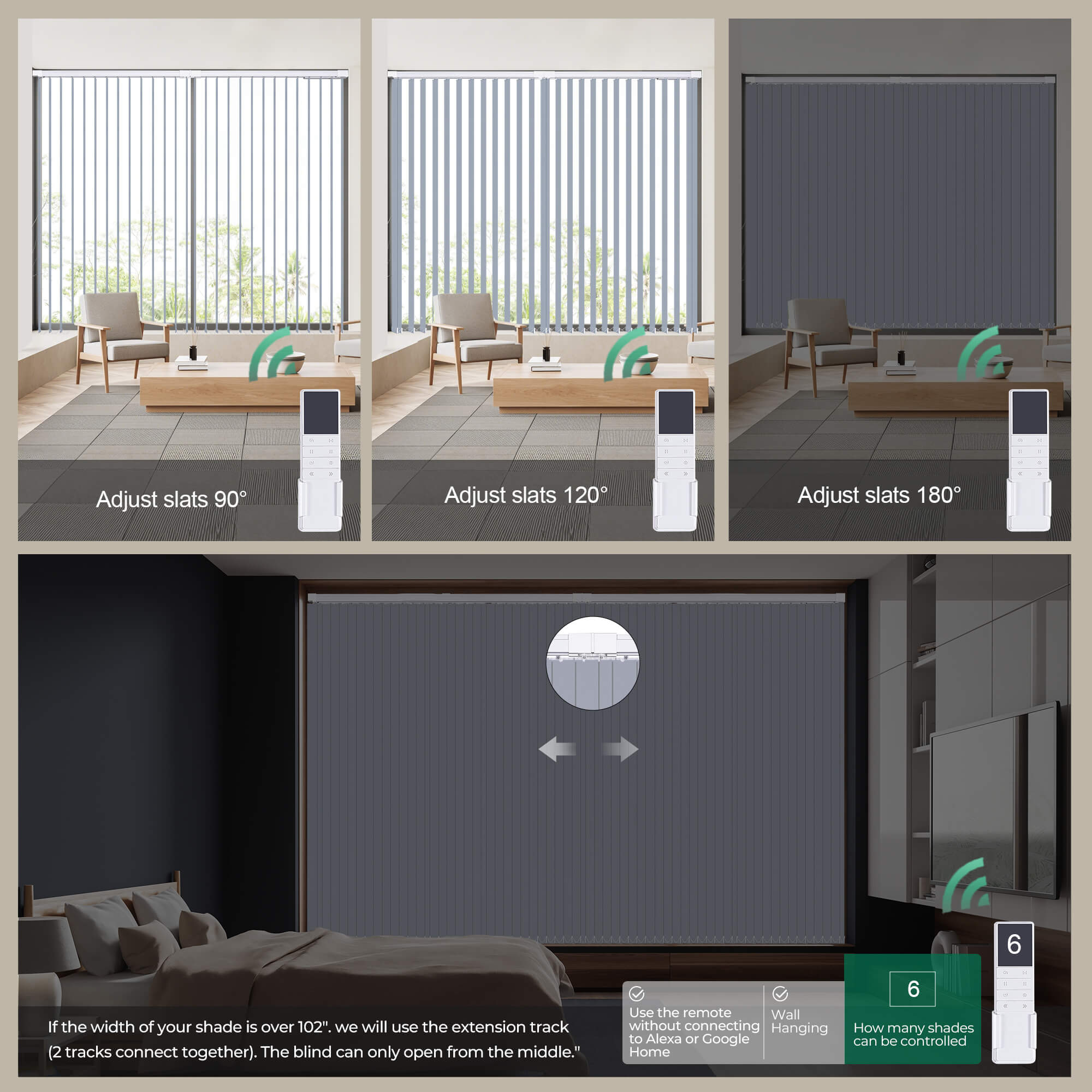 Allesin Motorized Vertical Blinds