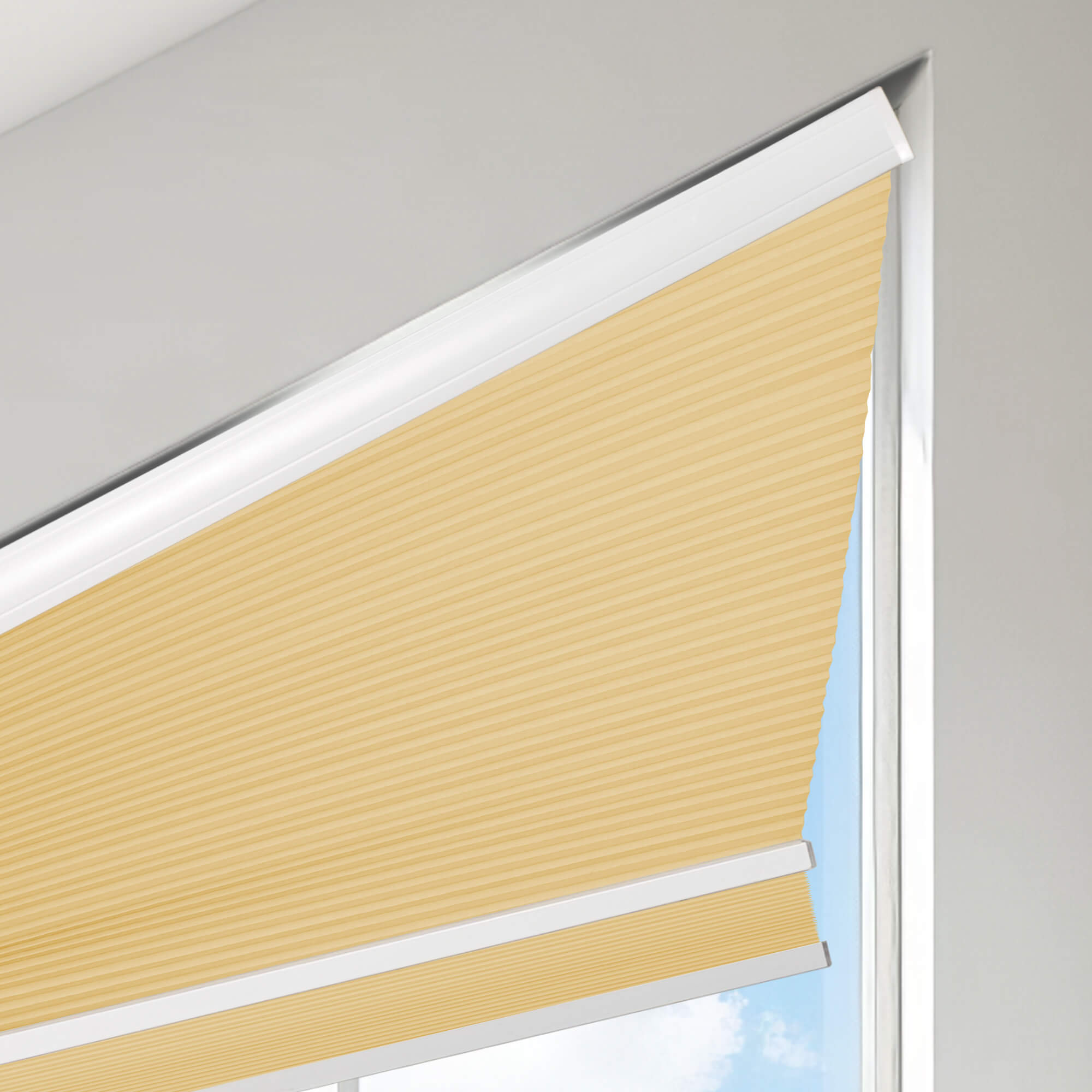 Allesin Angle Top Blackout Honeycomb Shades