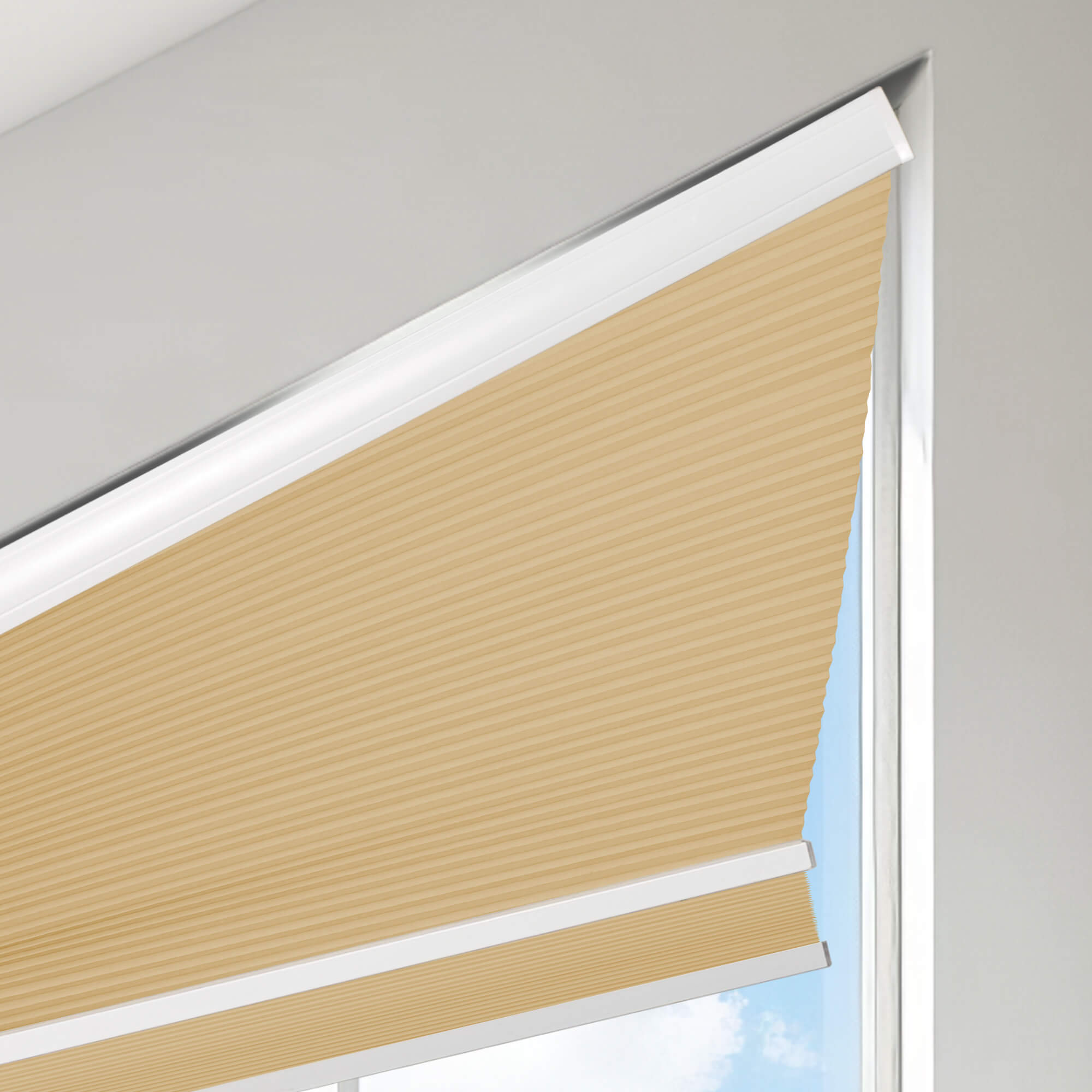 Allesin Angle Top Blackout Honeycomb Shades