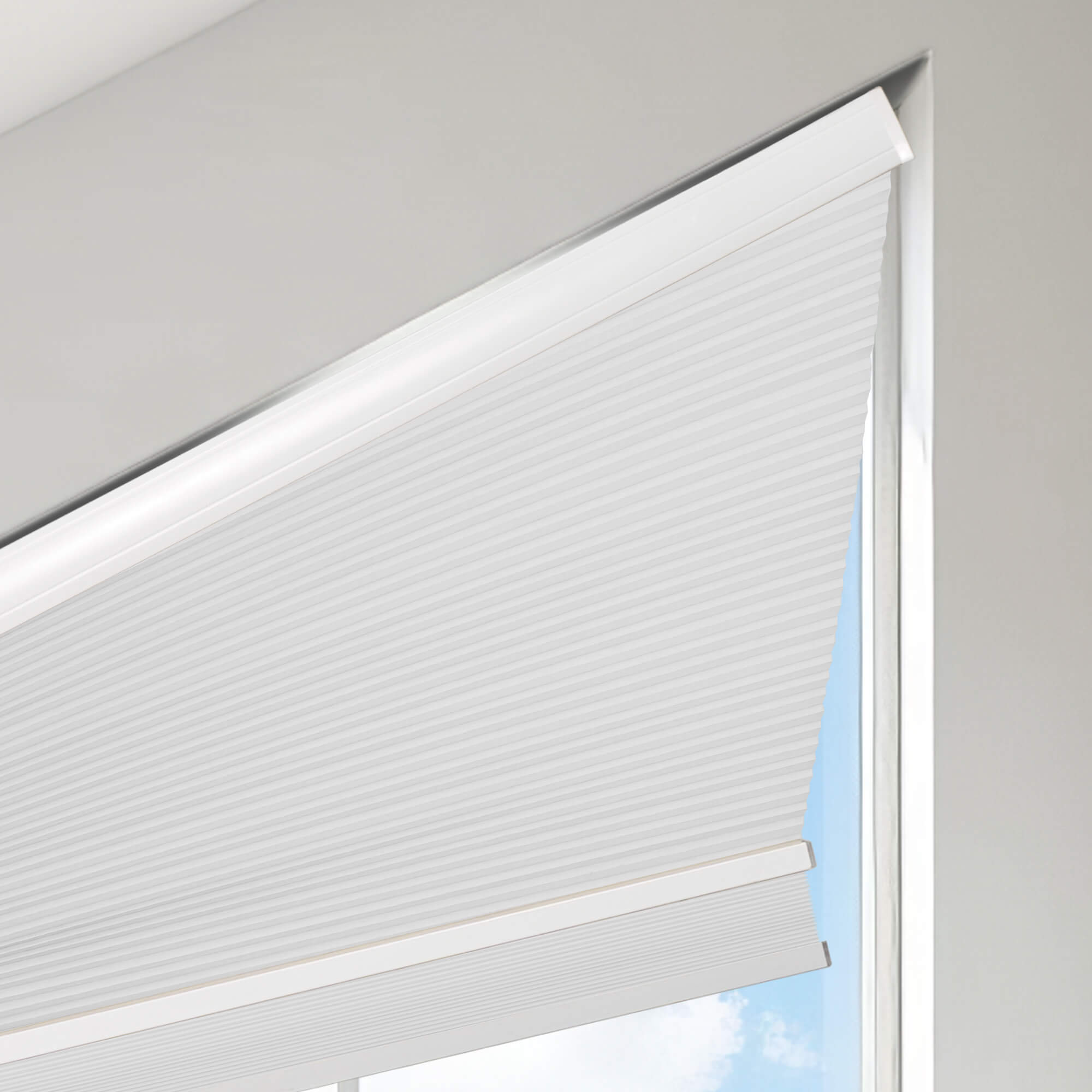Allesin Angle Top Blackout Honeycomb Shades