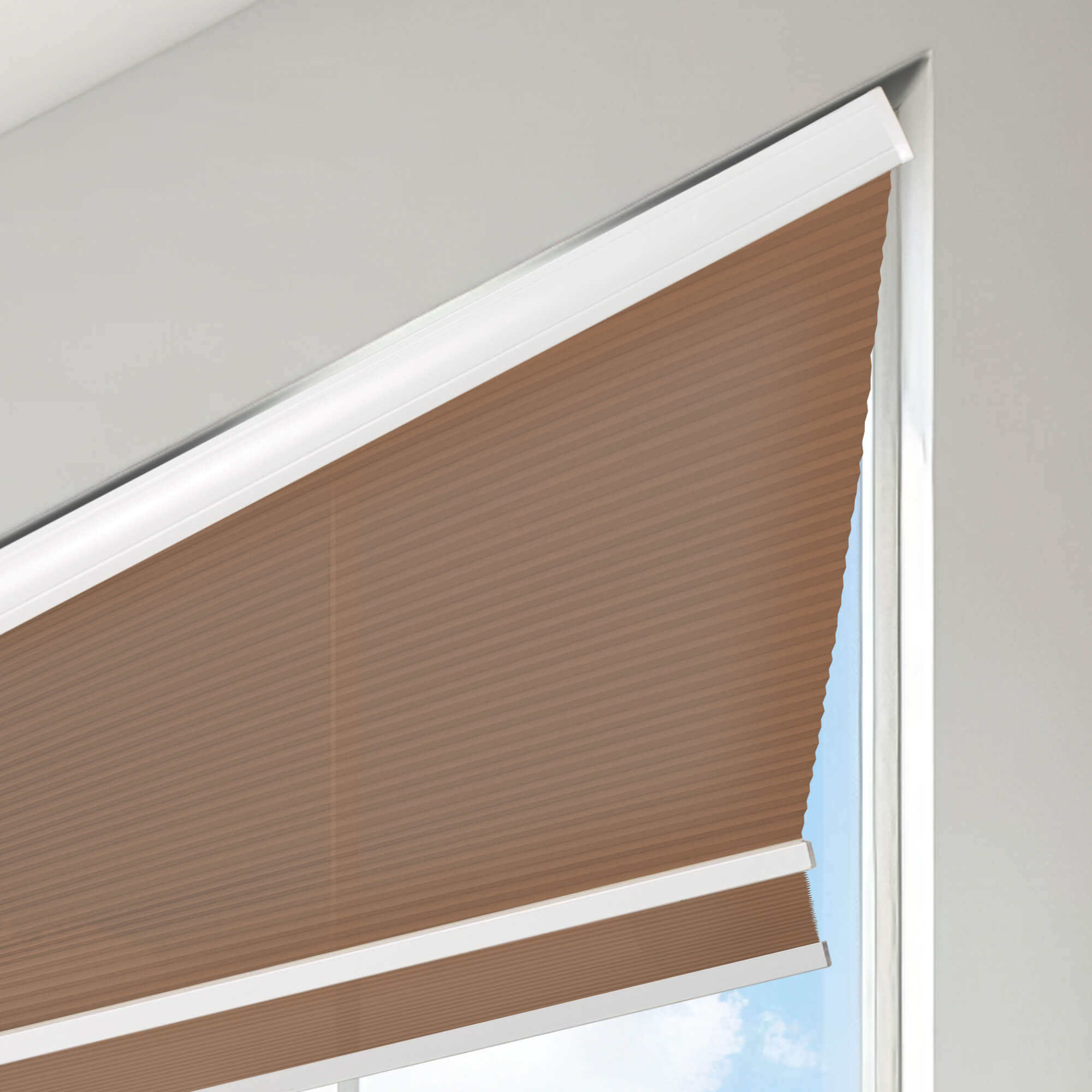 Allesin Angle Top Light Filtering Honeycomb Shades