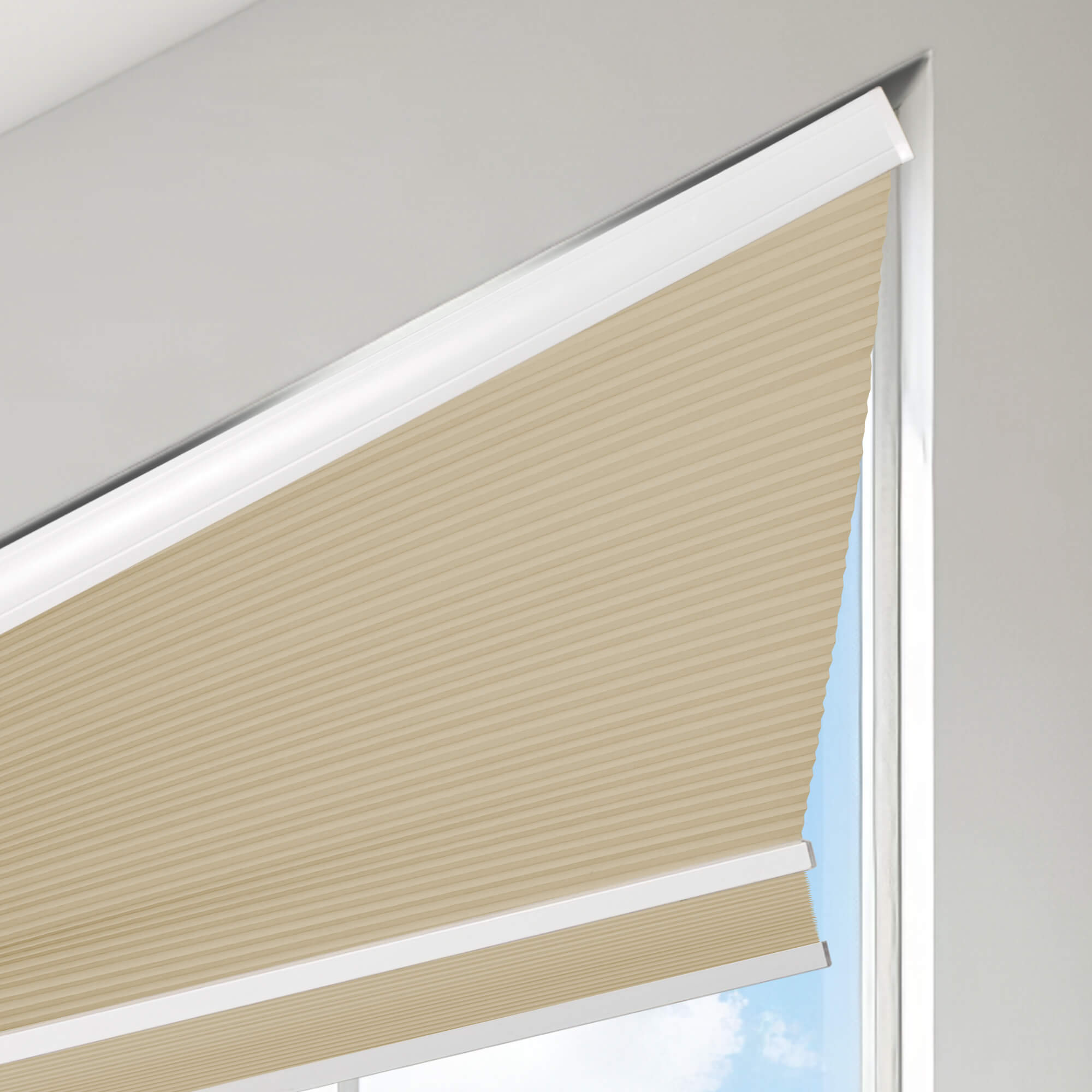 Allesin Angle Top Blackout Honeycomb Shades