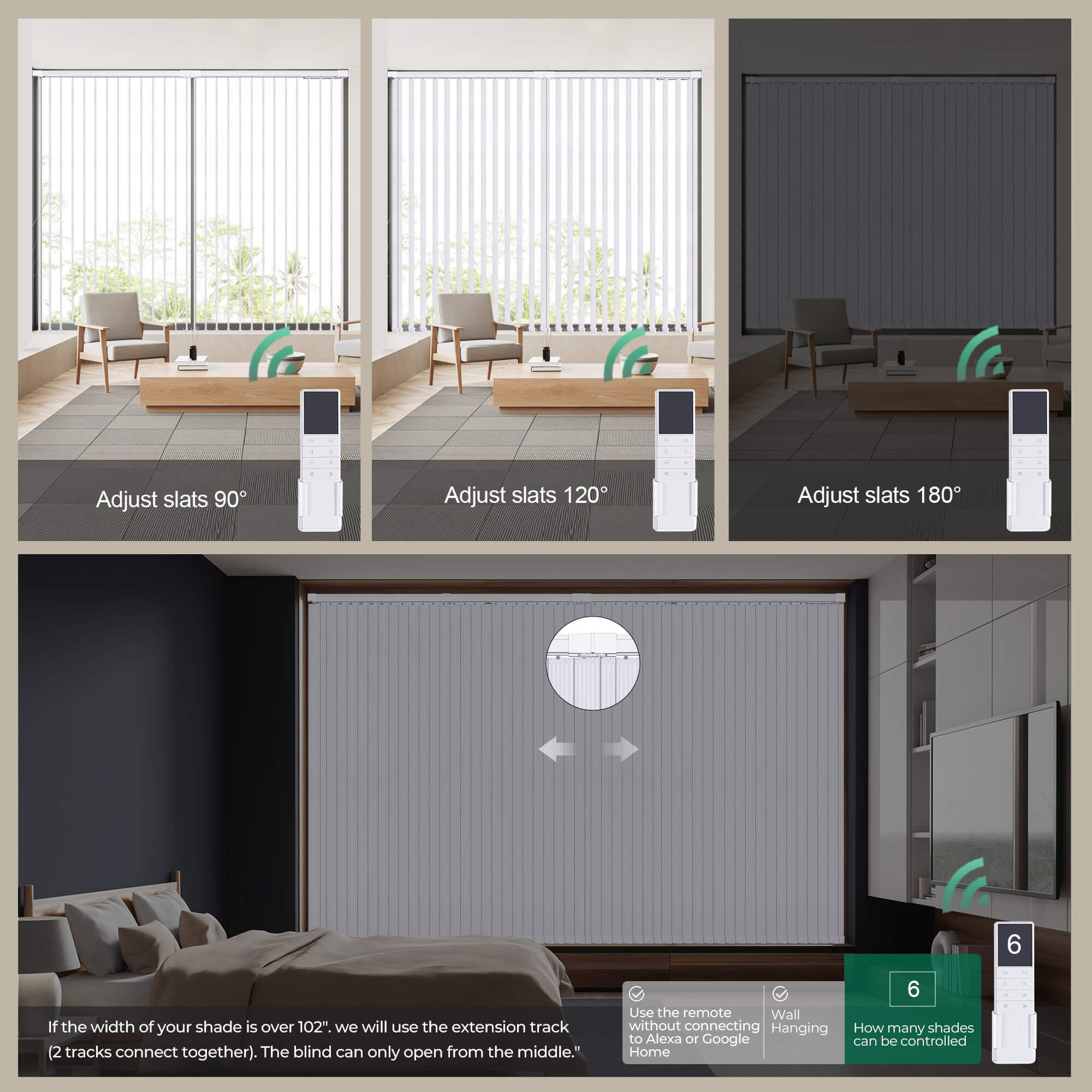 Allesin Motorized Vertical Blinds