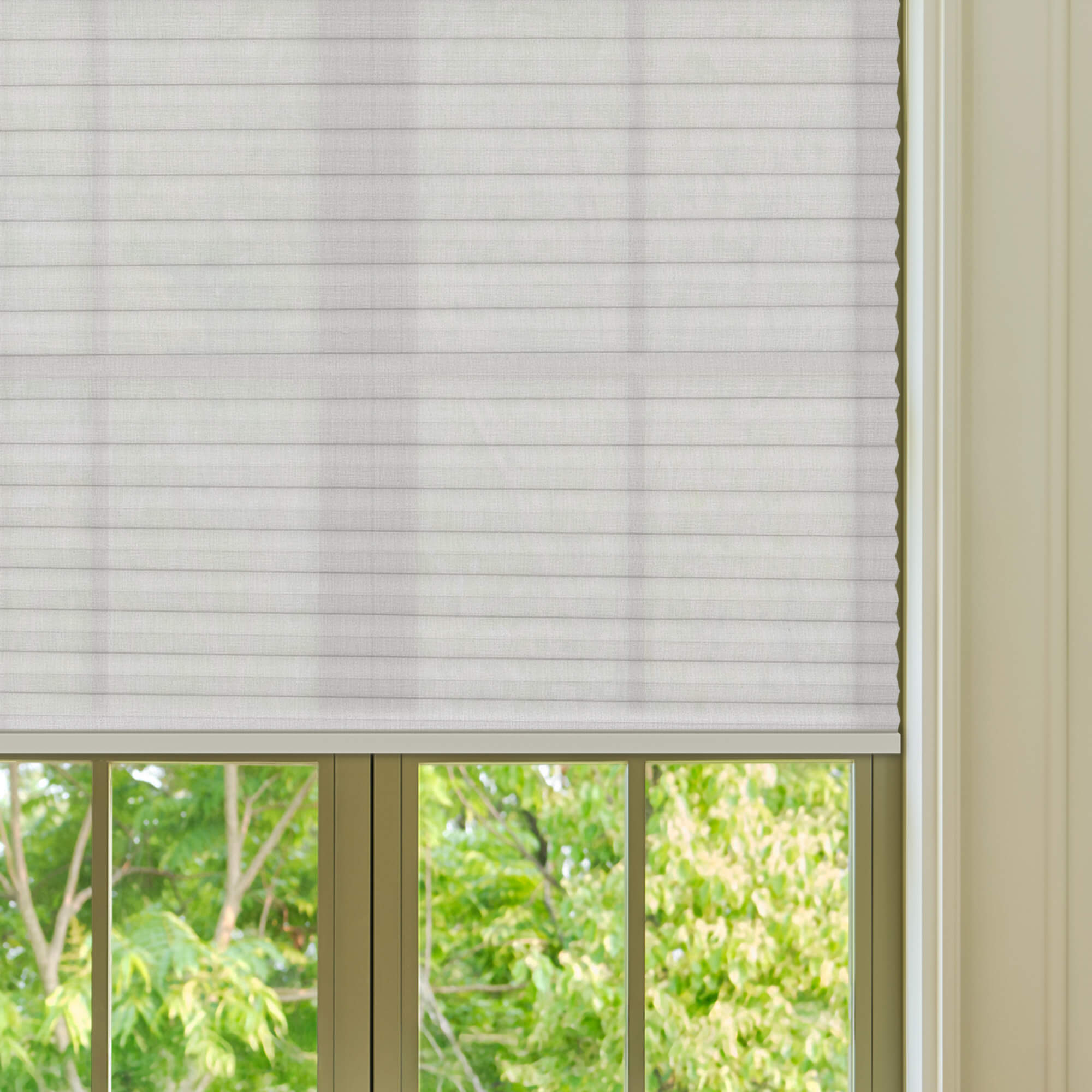 Allesin Prestige Motorized Light Filtering Honeycomb Shades