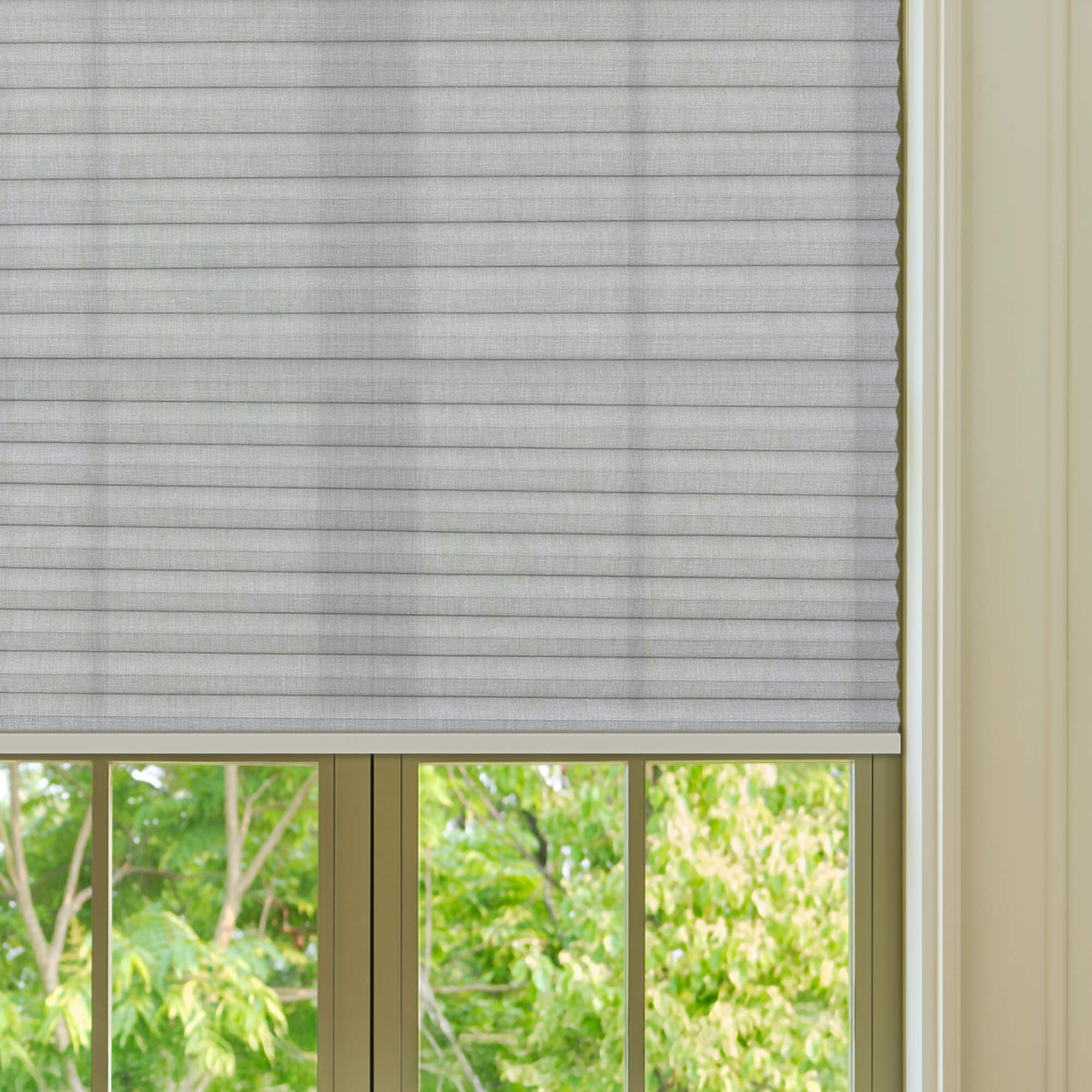 Allesin Prestige Motorized Light Filtering Honeycomb Shades