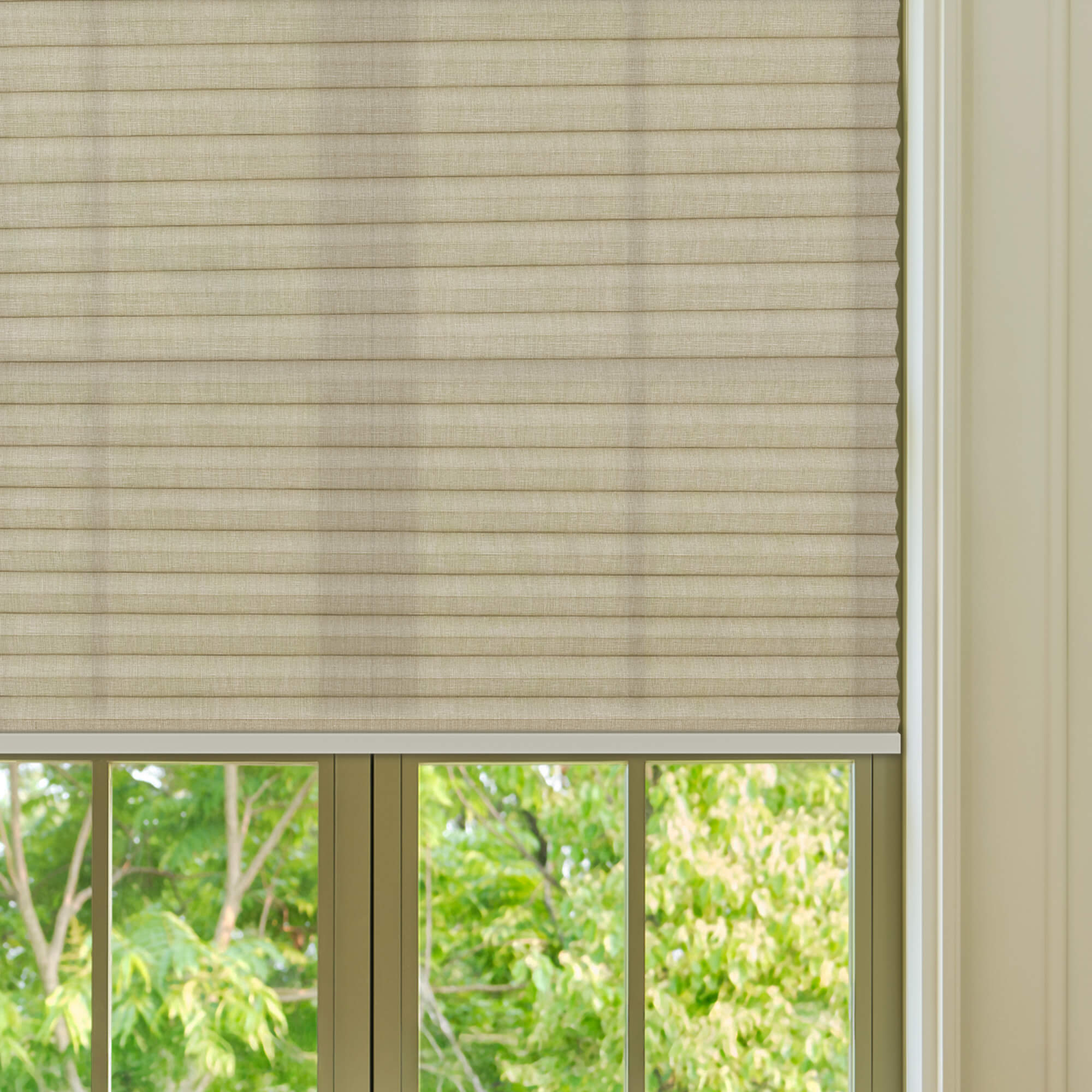 Allesin Prestige Motorized Light Filtering Honeycomb Shades