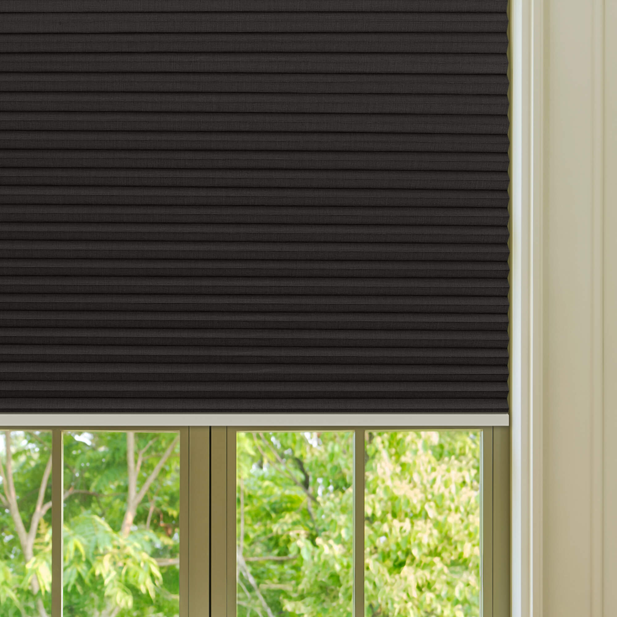 Allesin Prestige Motorized Blackout Honeycomb Shades