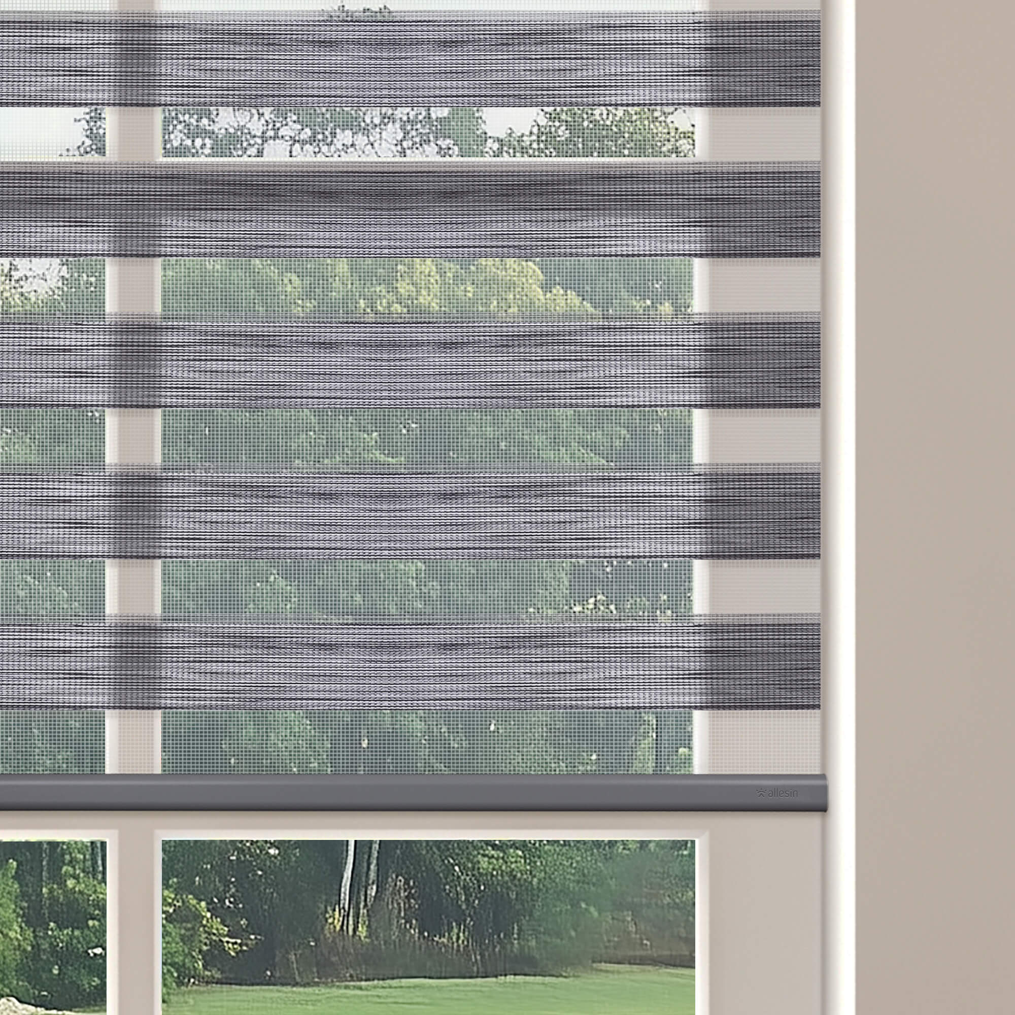 Allesin Motorized Zebra Shades
