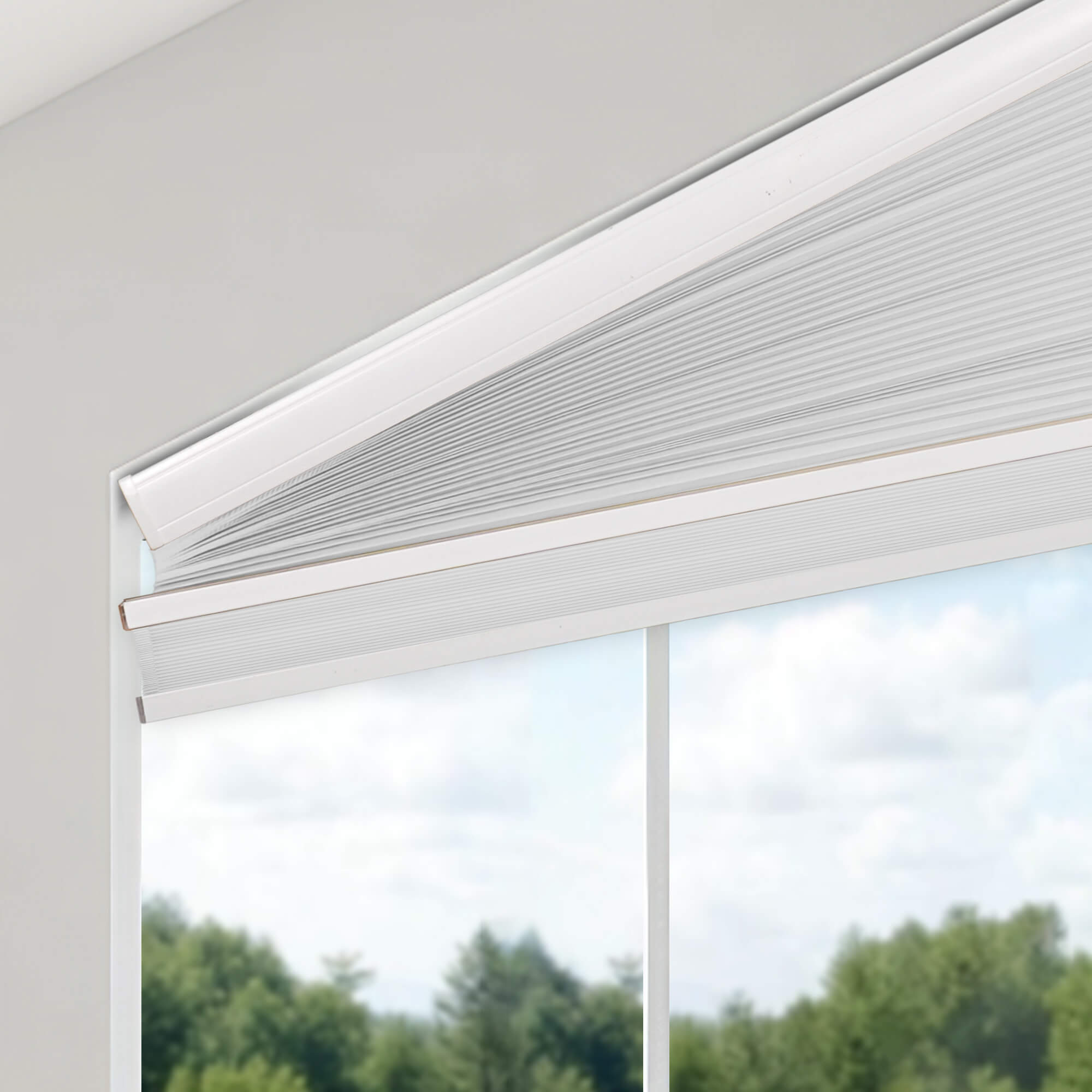Allesin Angle Top Blackout Honeycomb Shades