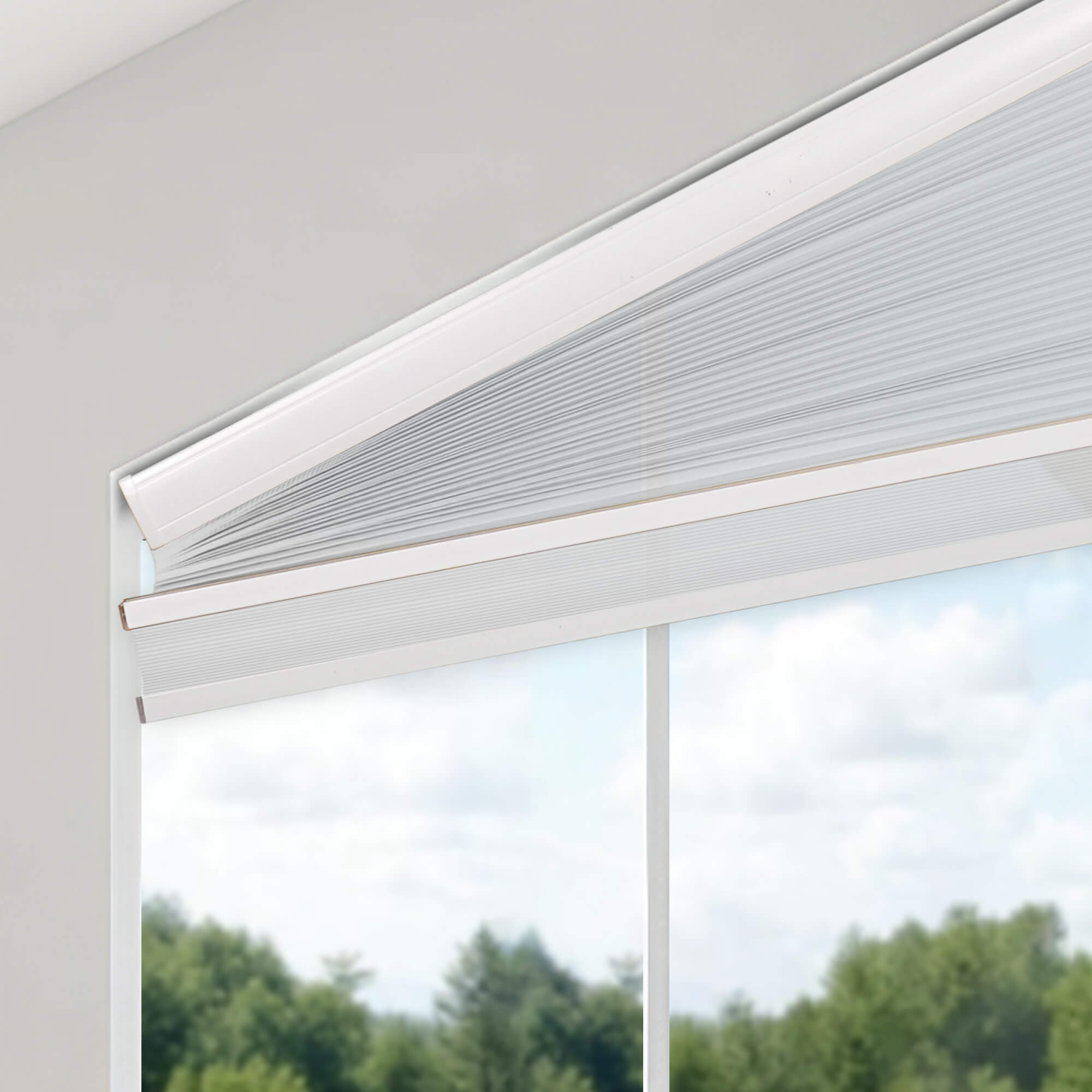 Allesin Angle Top Light Filtering Honeycomb Shades
