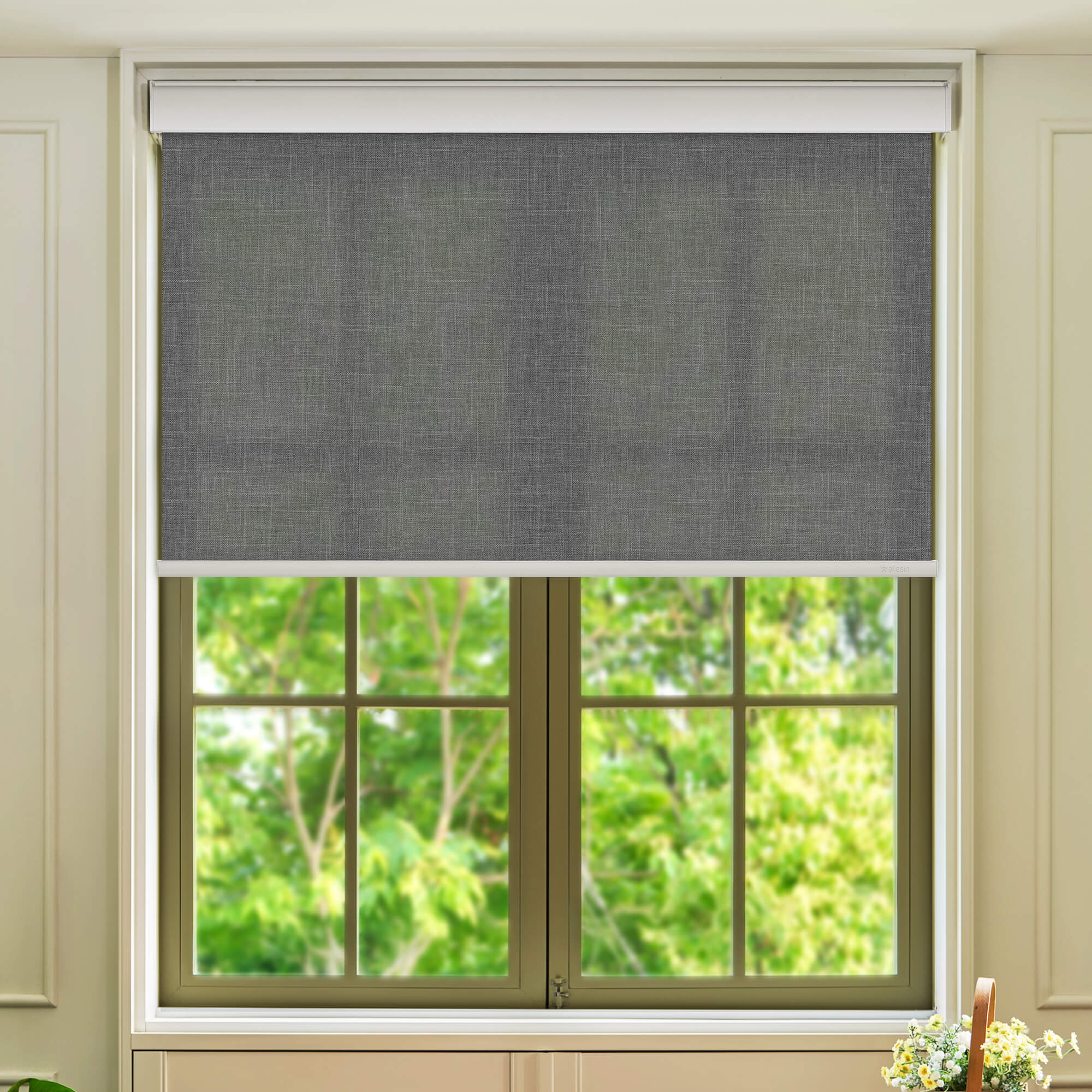 Allesin Motorized Light Filtering Roller Shades