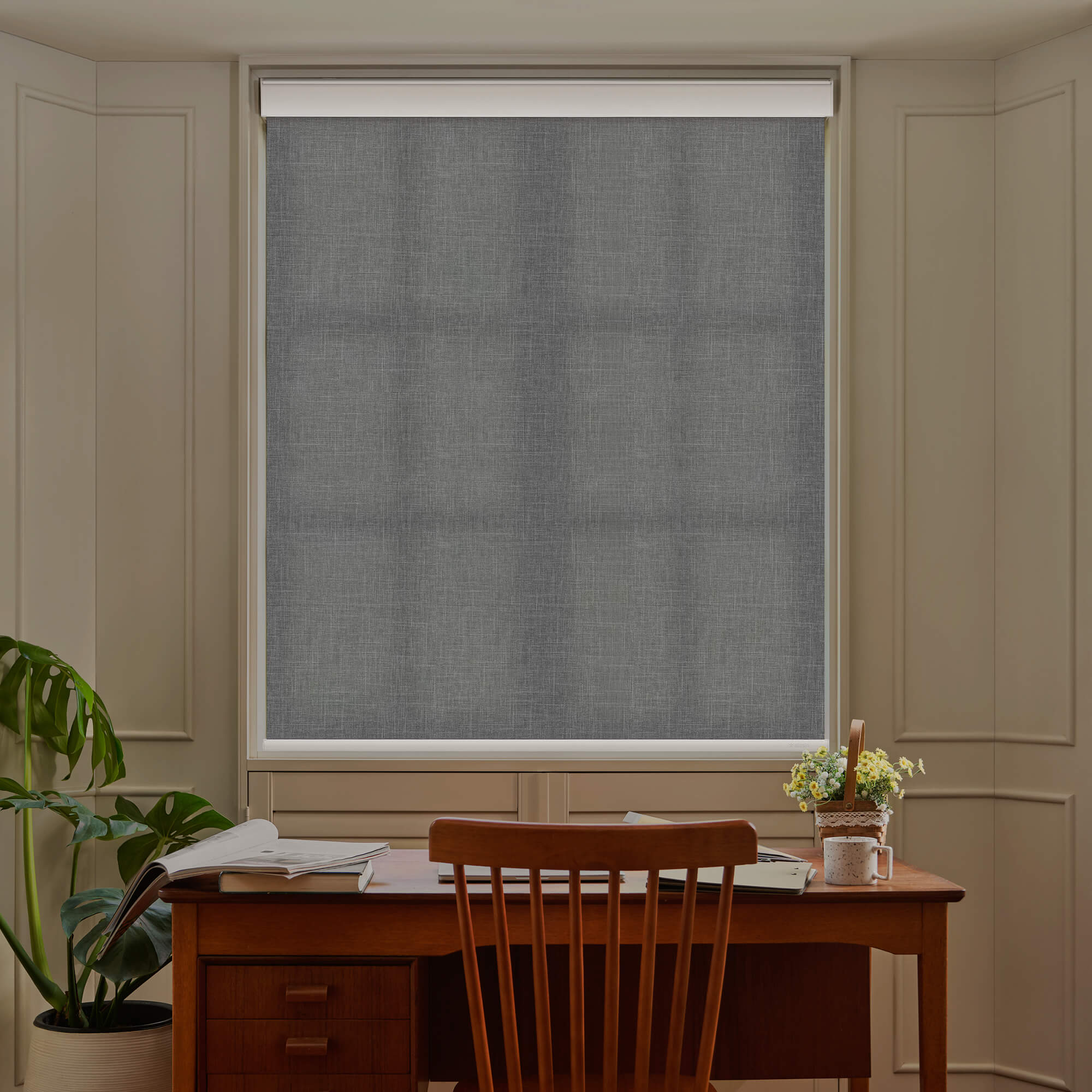 Allesin Motorized Light Filtering Roller Shades