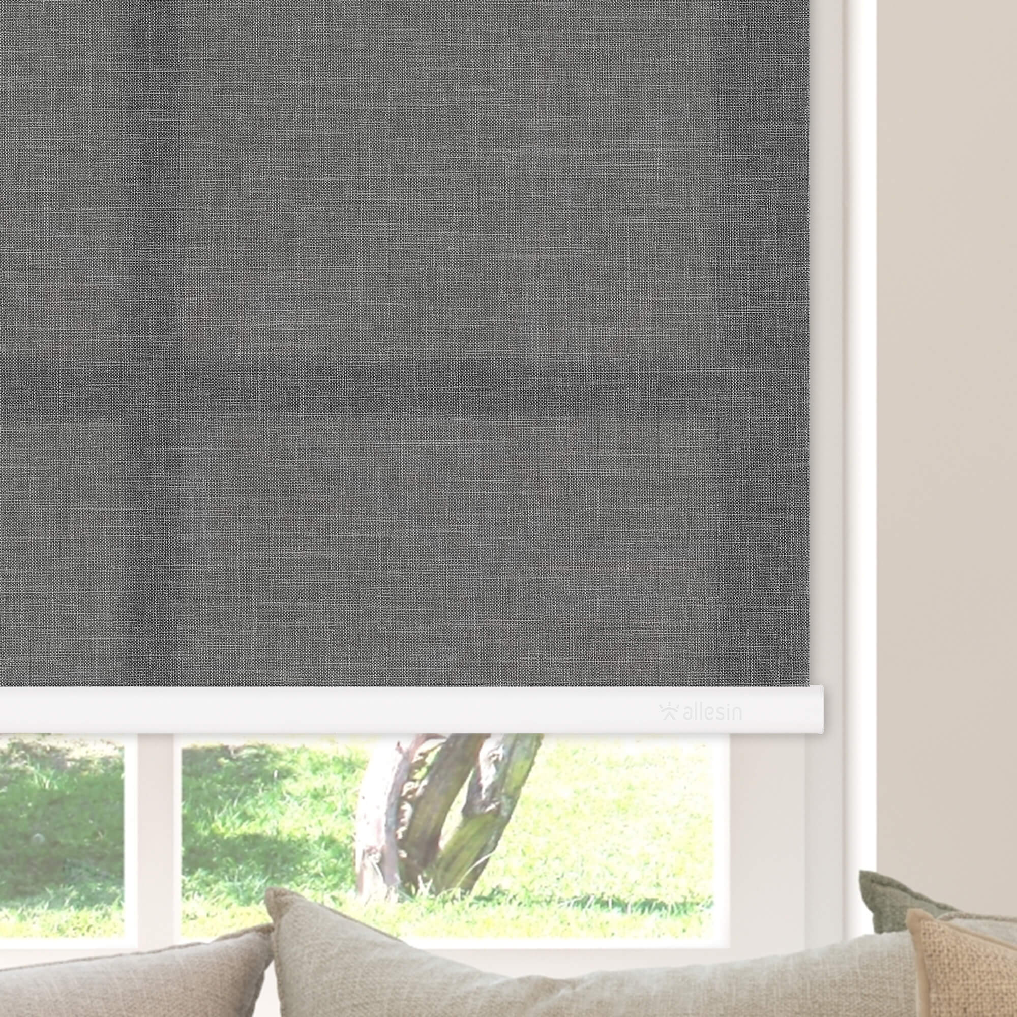 Allesin Motorized Light Filtering Roller Shades