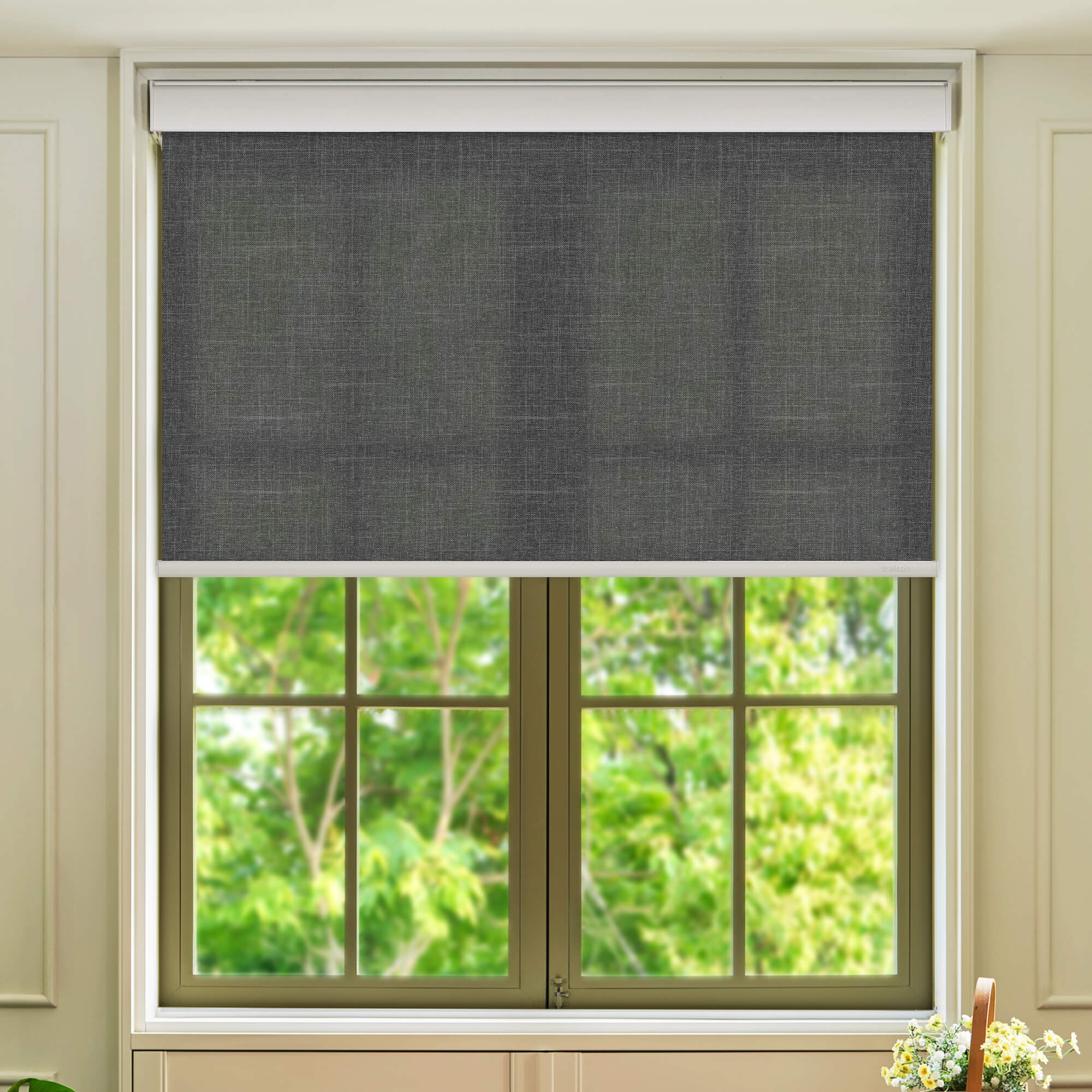 Allesin Motorized Light Filtering Roller Shades
