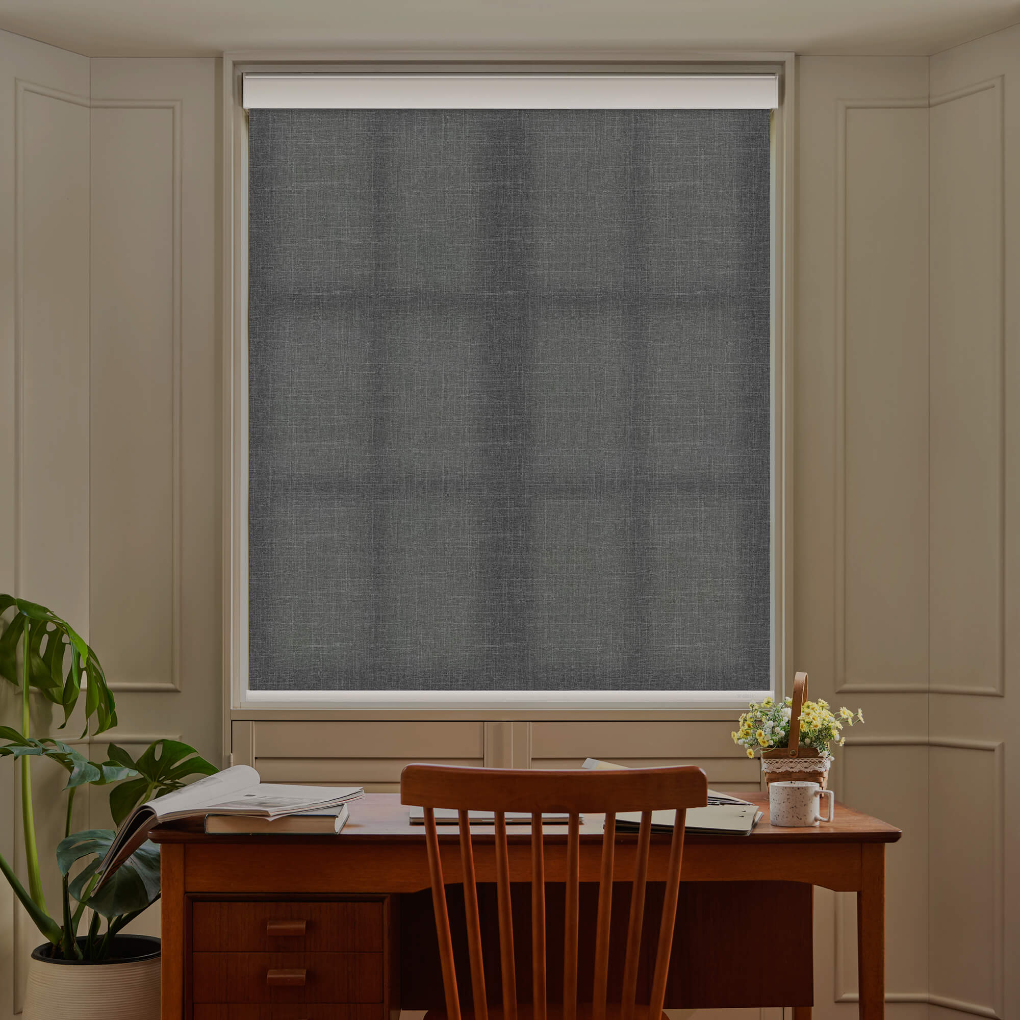 Allesin Motorized Light Filtering Roller Shades