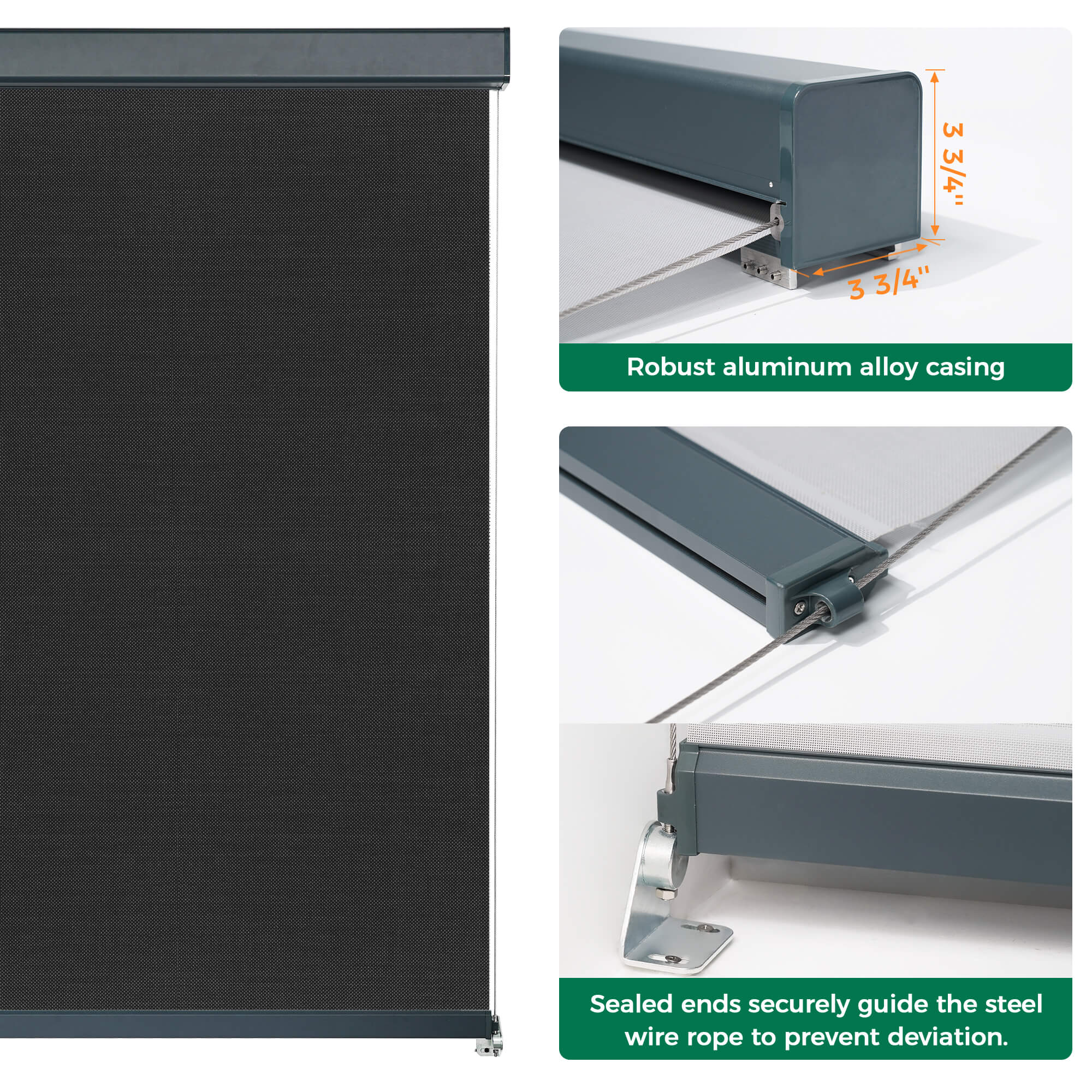 Allesin Motorized Outdoor Roller Shades