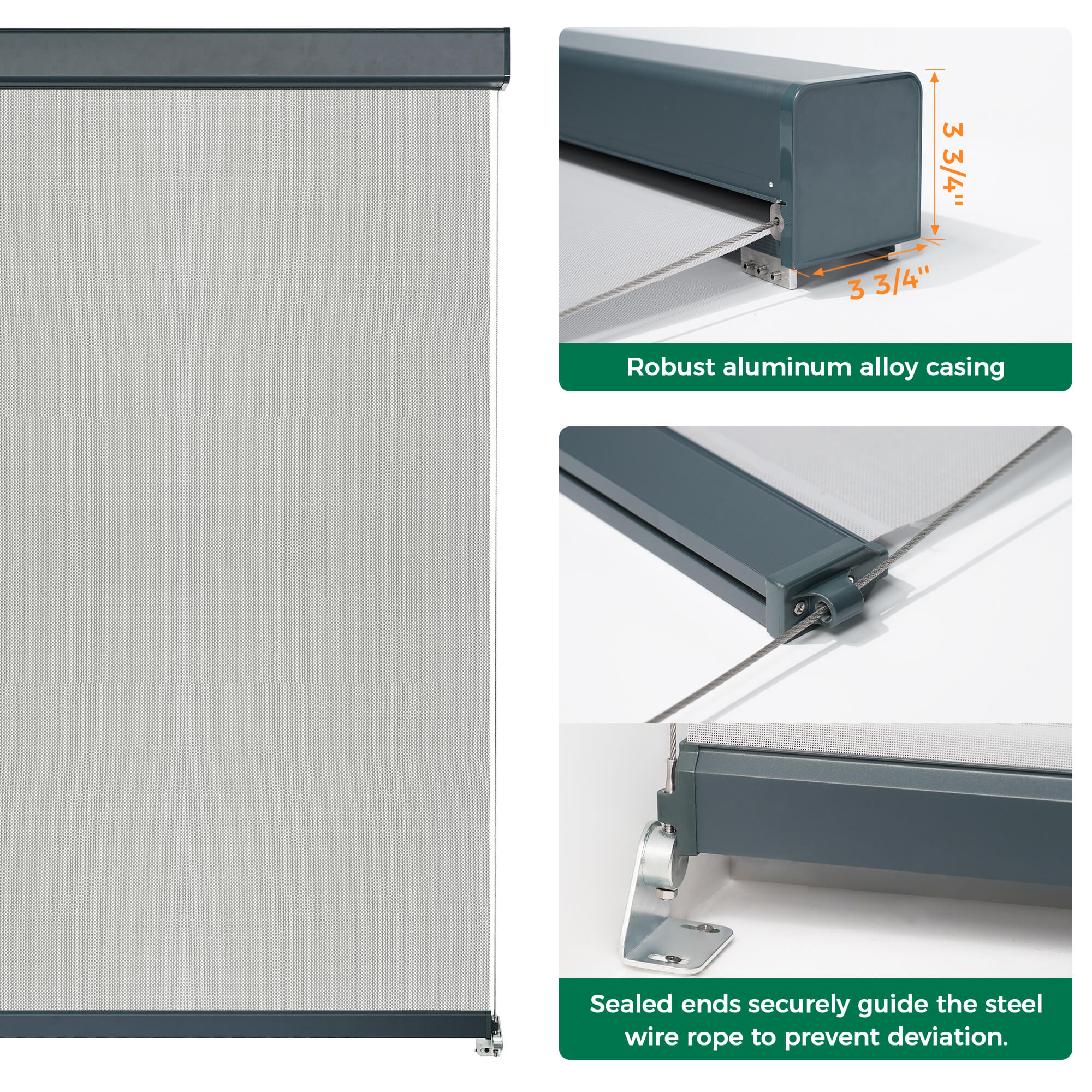 Allesin Motorized Outdoor Roller Shades