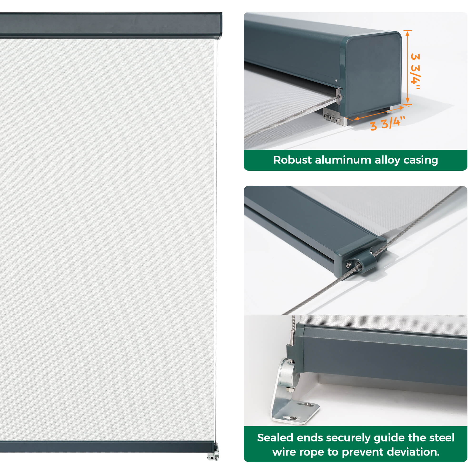 Allesin Motorized Outdoor Roller Shades
