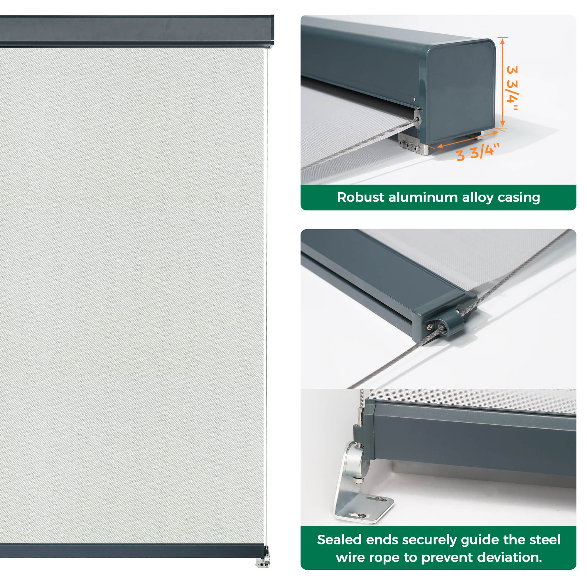 Allesin Motorized Outdoor Roller Shades