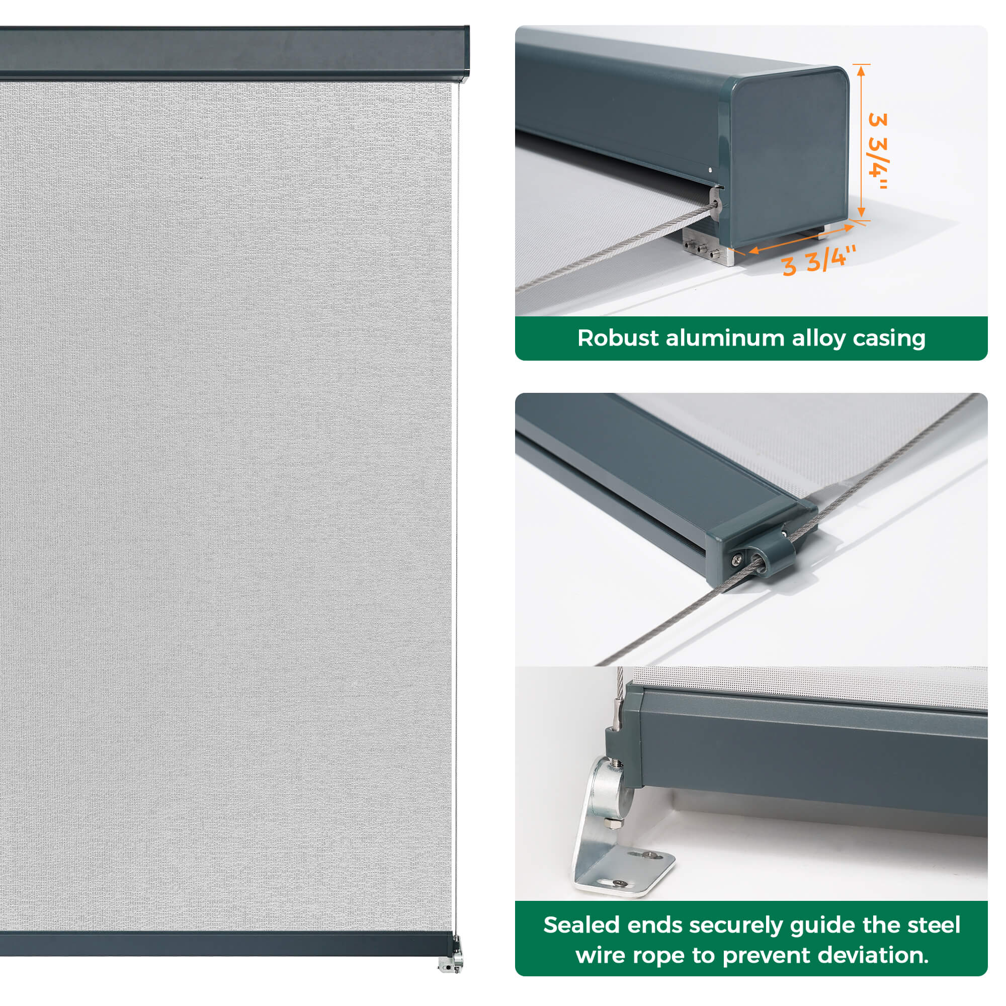Allesin Motorized Outdoor Roller Shades