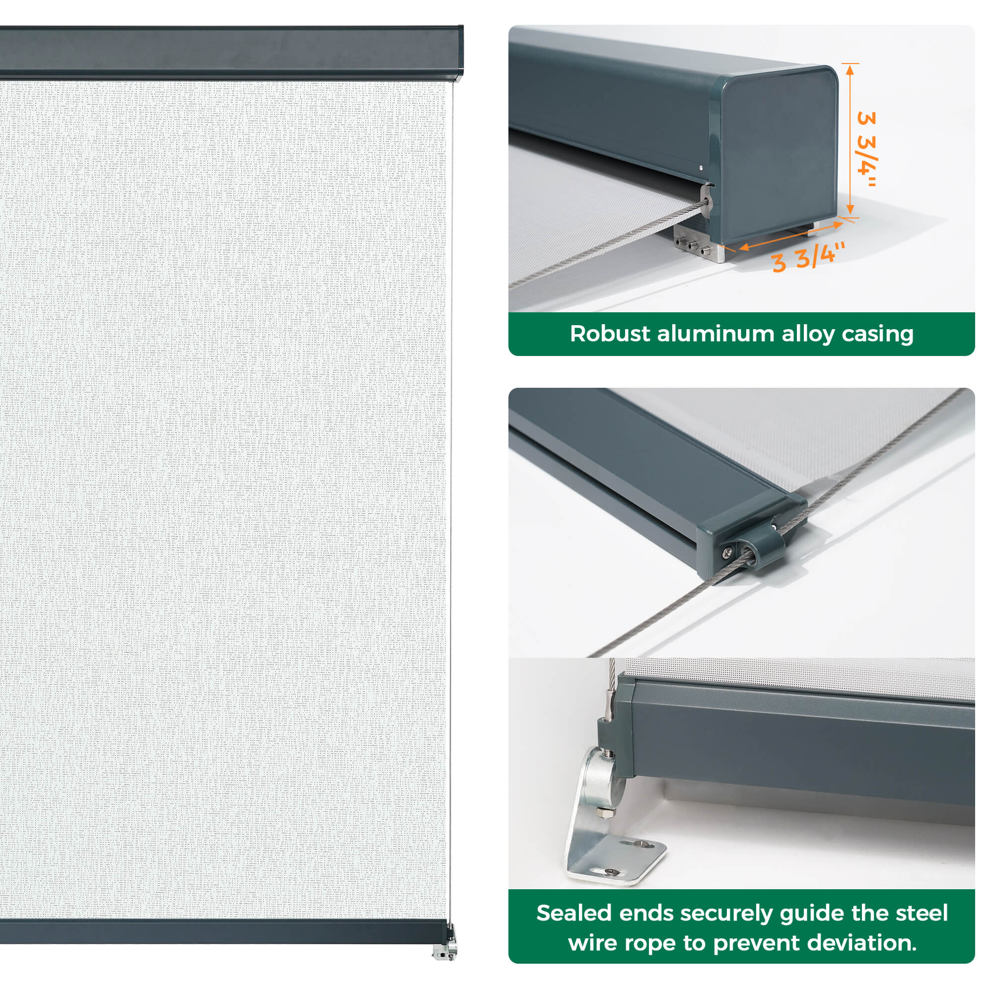 Allesin Motorized Outdoor Roller Shades