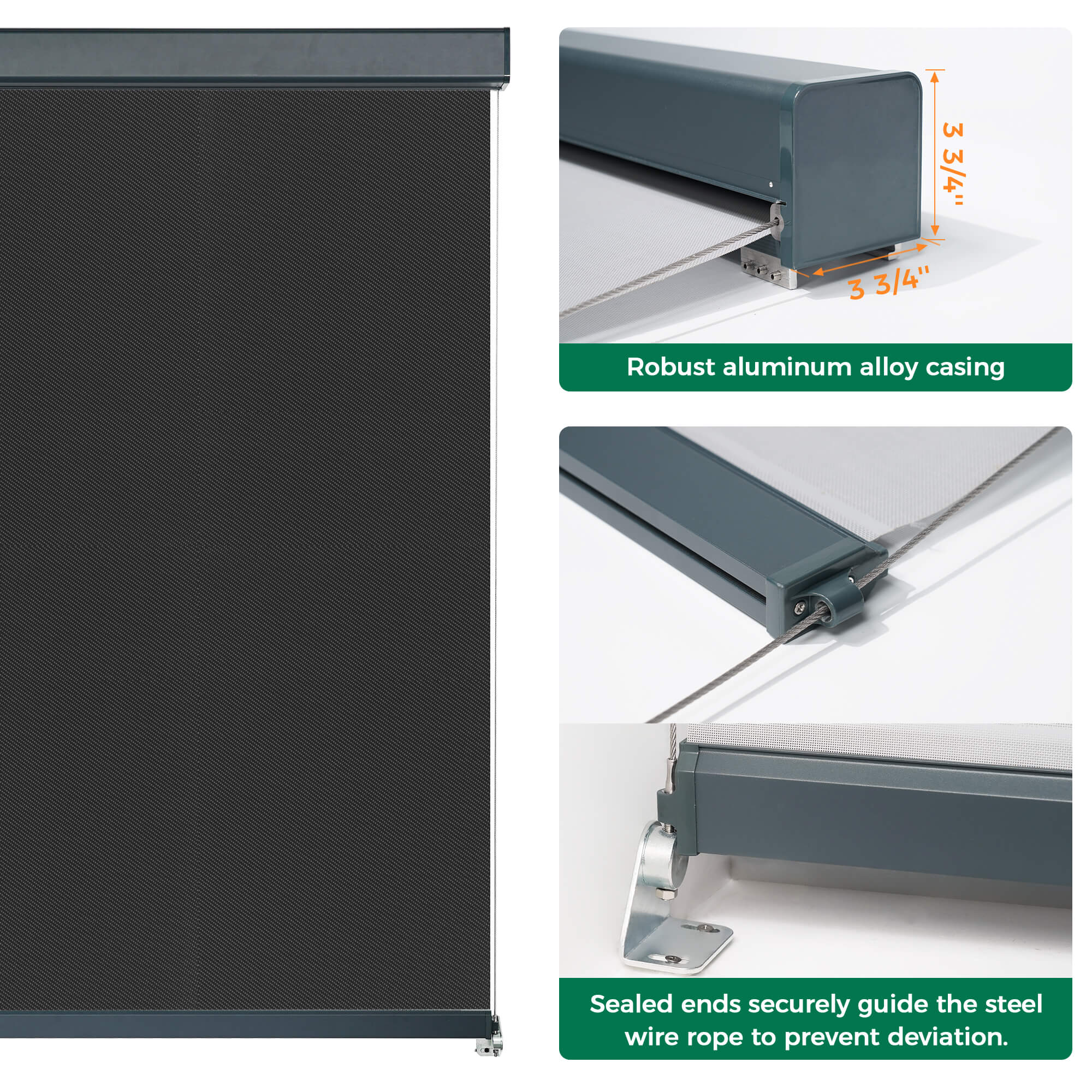 Allesin Motorized Outdoor Roller Shades