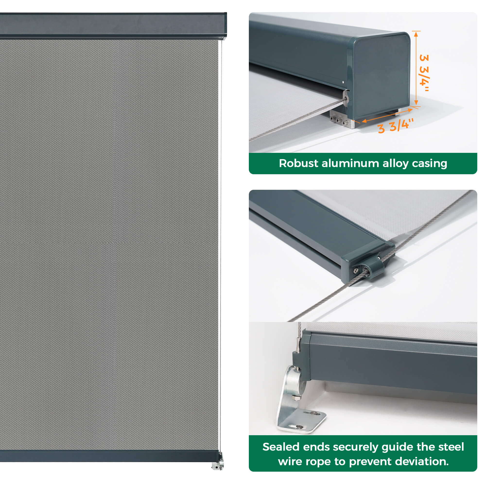 Allesin Motorized Outdoor Roller Shades