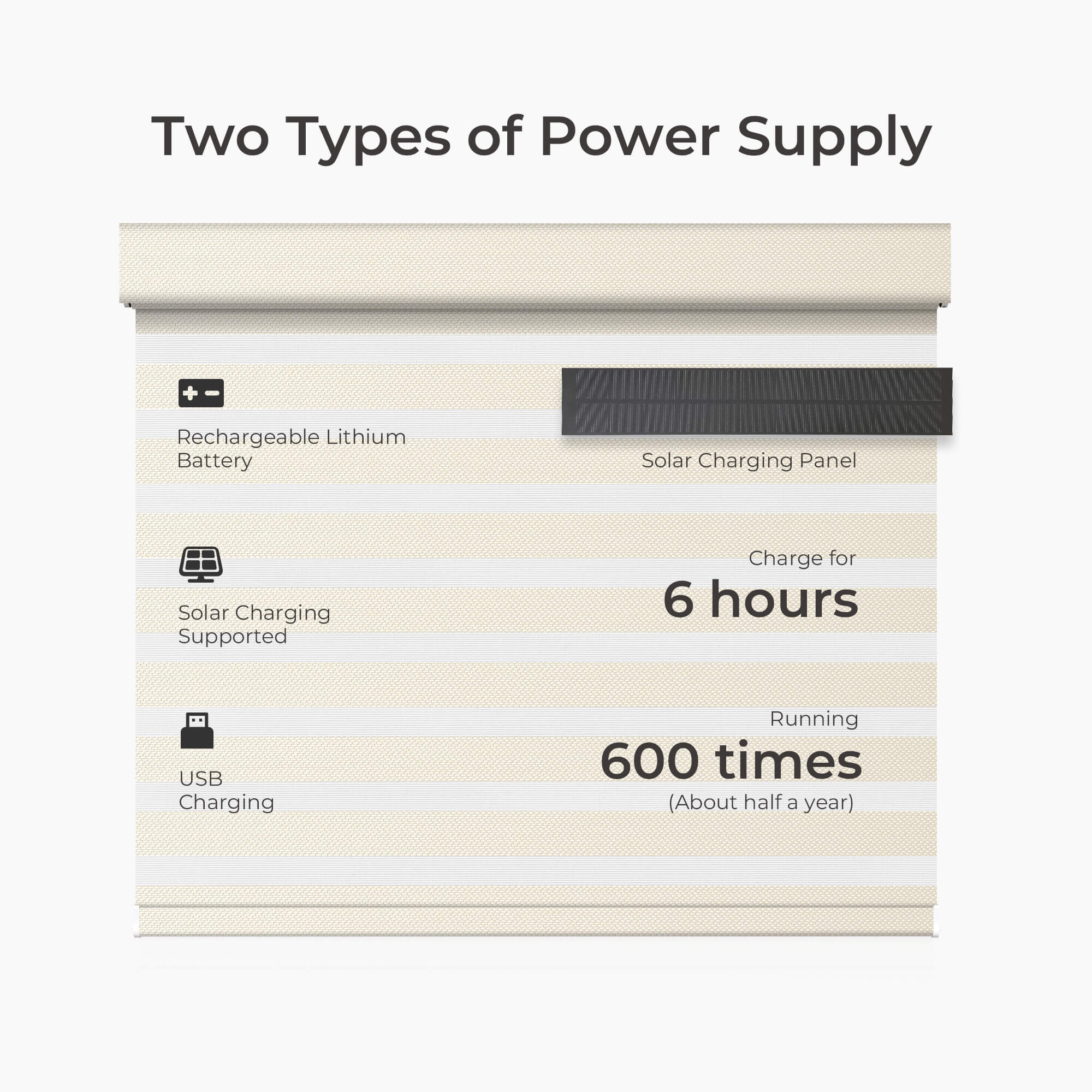 Allesin Motorized Zebra Shades