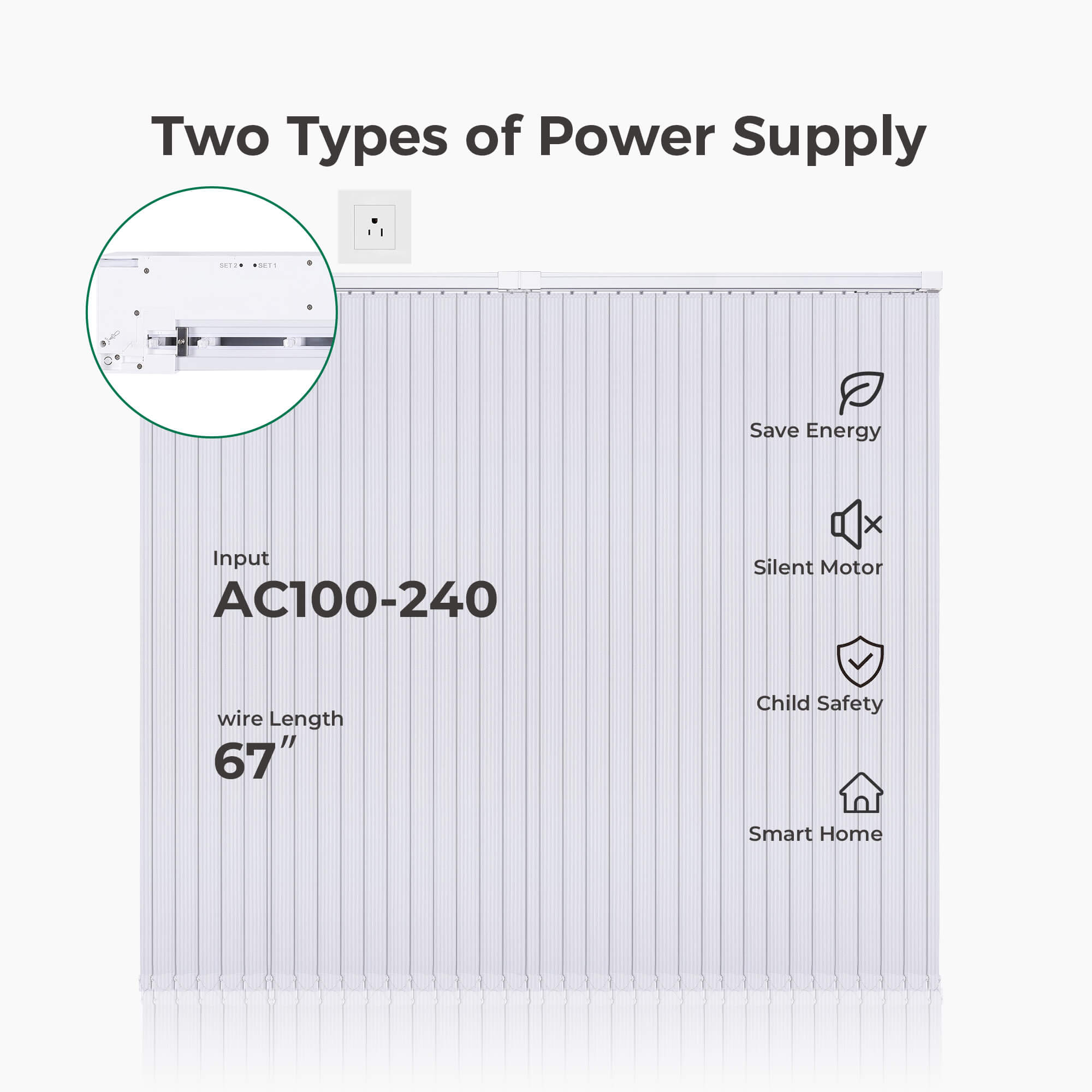 Allesin Motorized Vertical Blinds