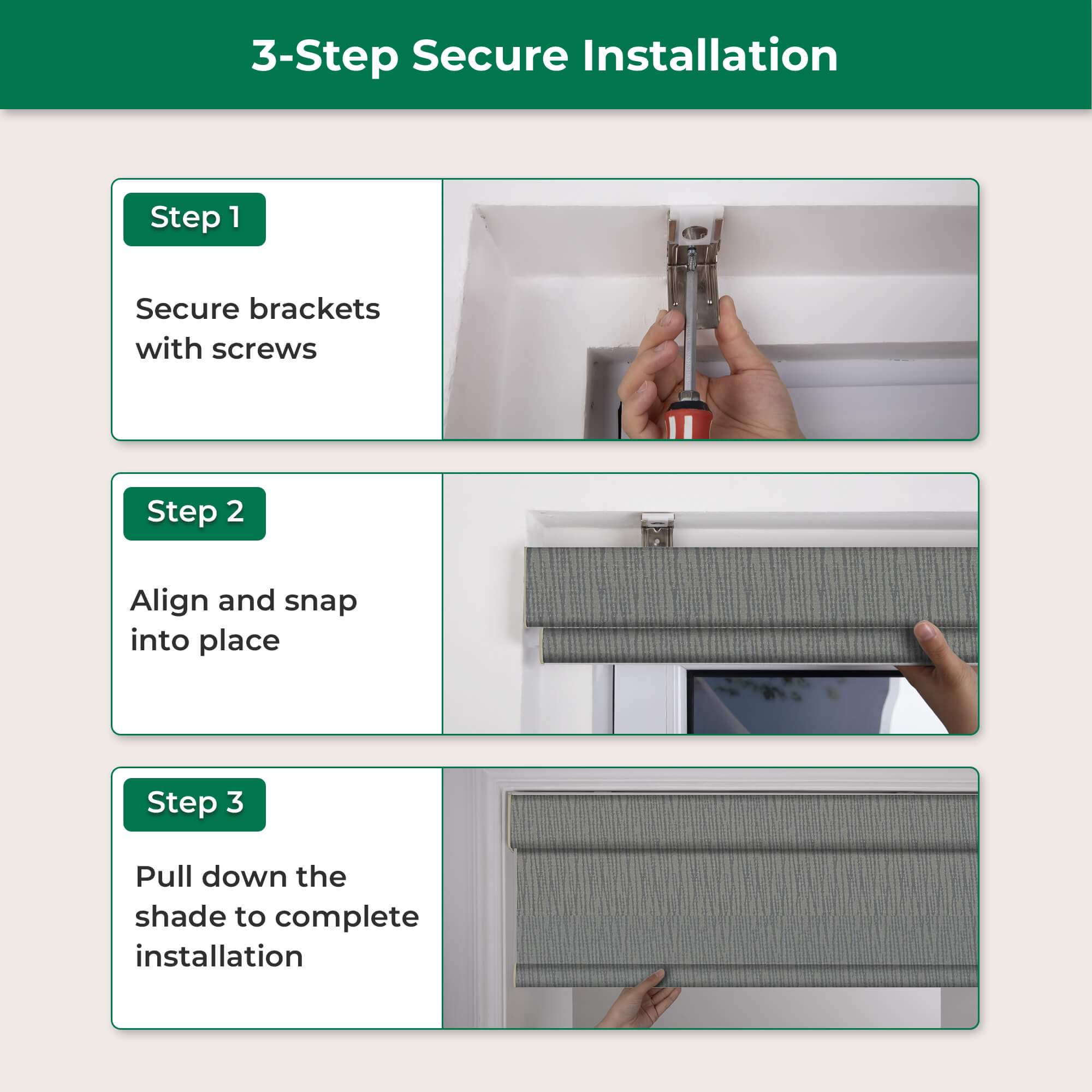Allesin Dual-Control Blackout Roller Shades | Remote & Manual