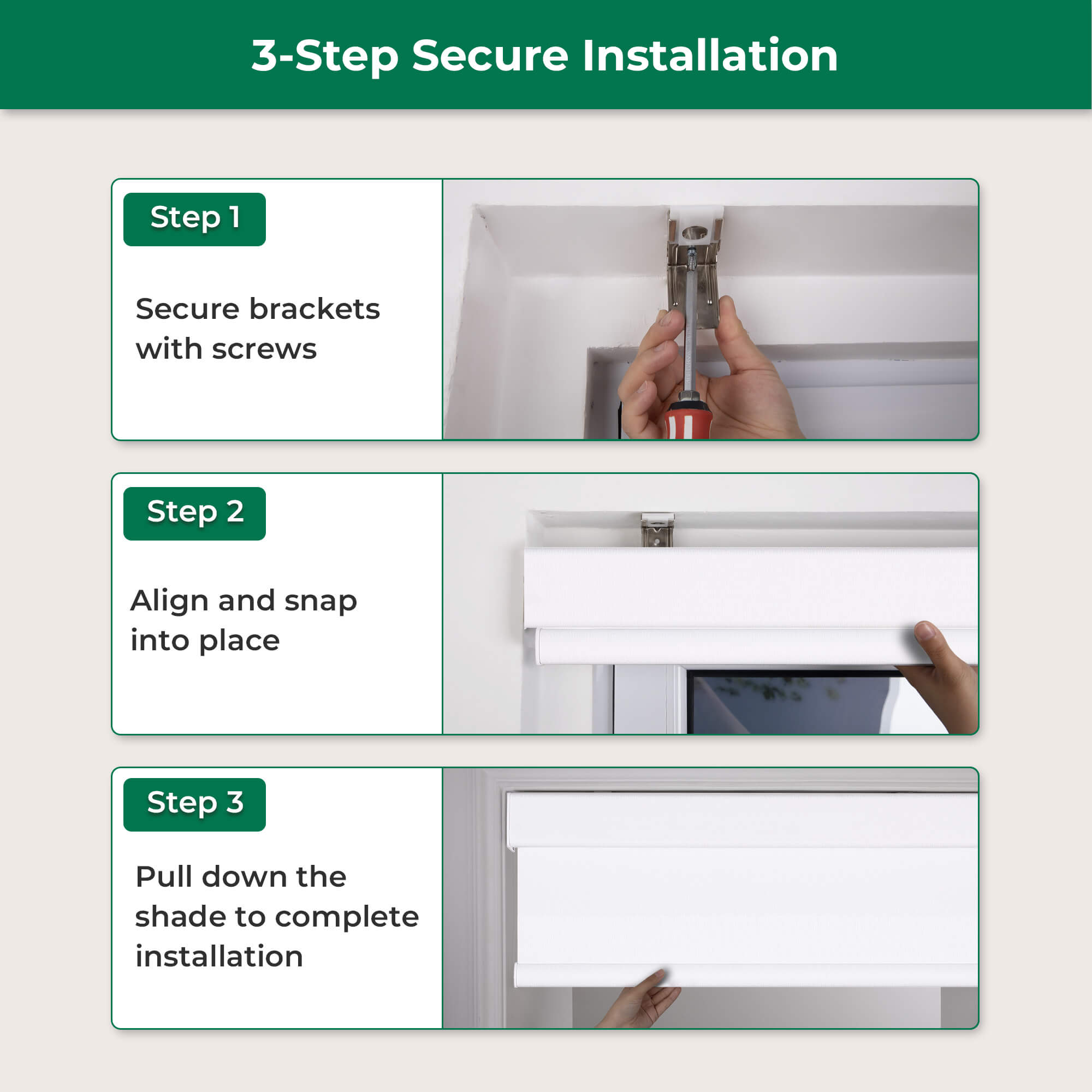 Allesin Dual-Control Blackout Roller Shades | Remote & Manual